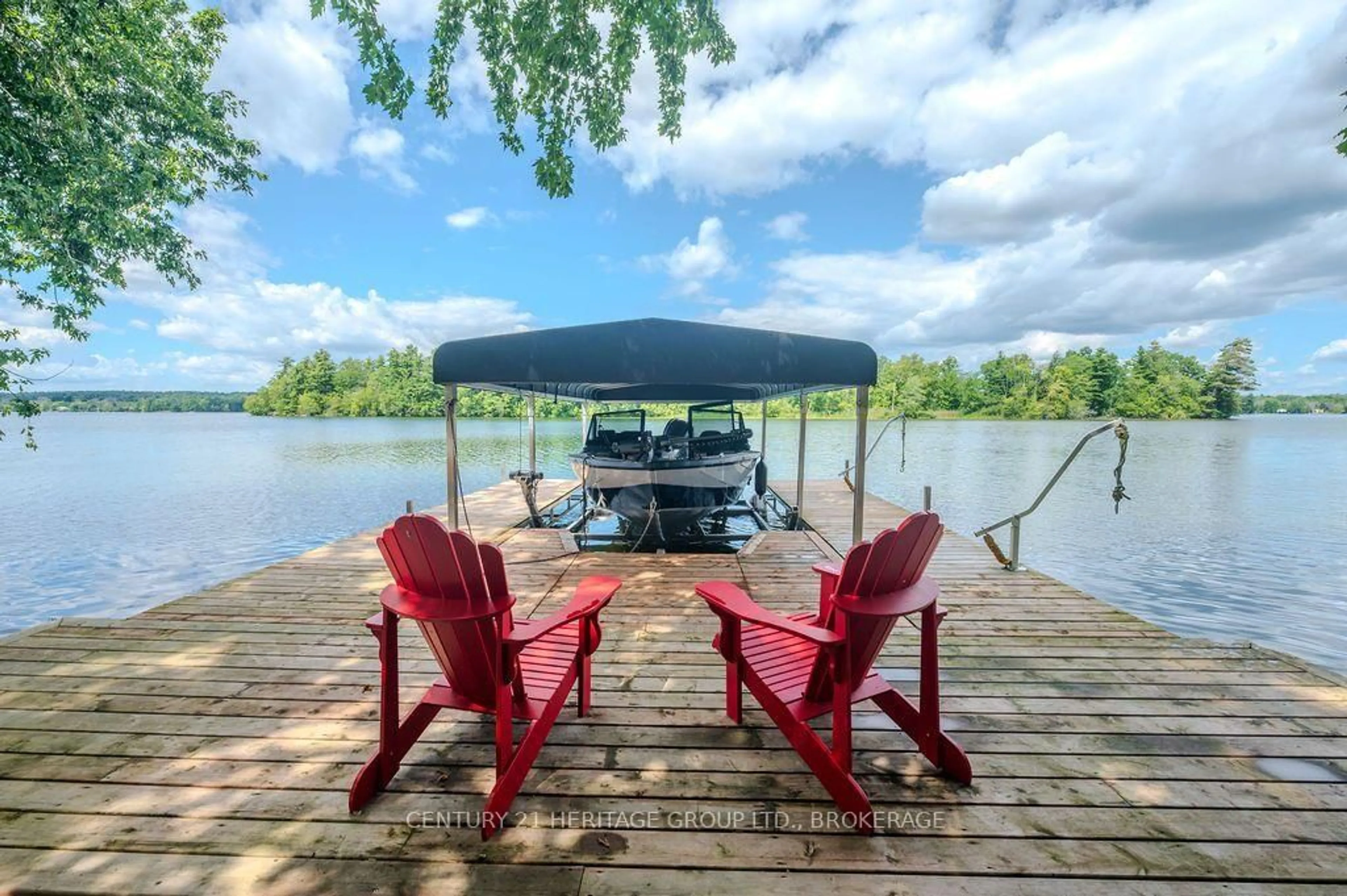 Patio, water/lake/river/ocean view for 1127 Perry Lane, Sydenham Ontario K0H 2T0