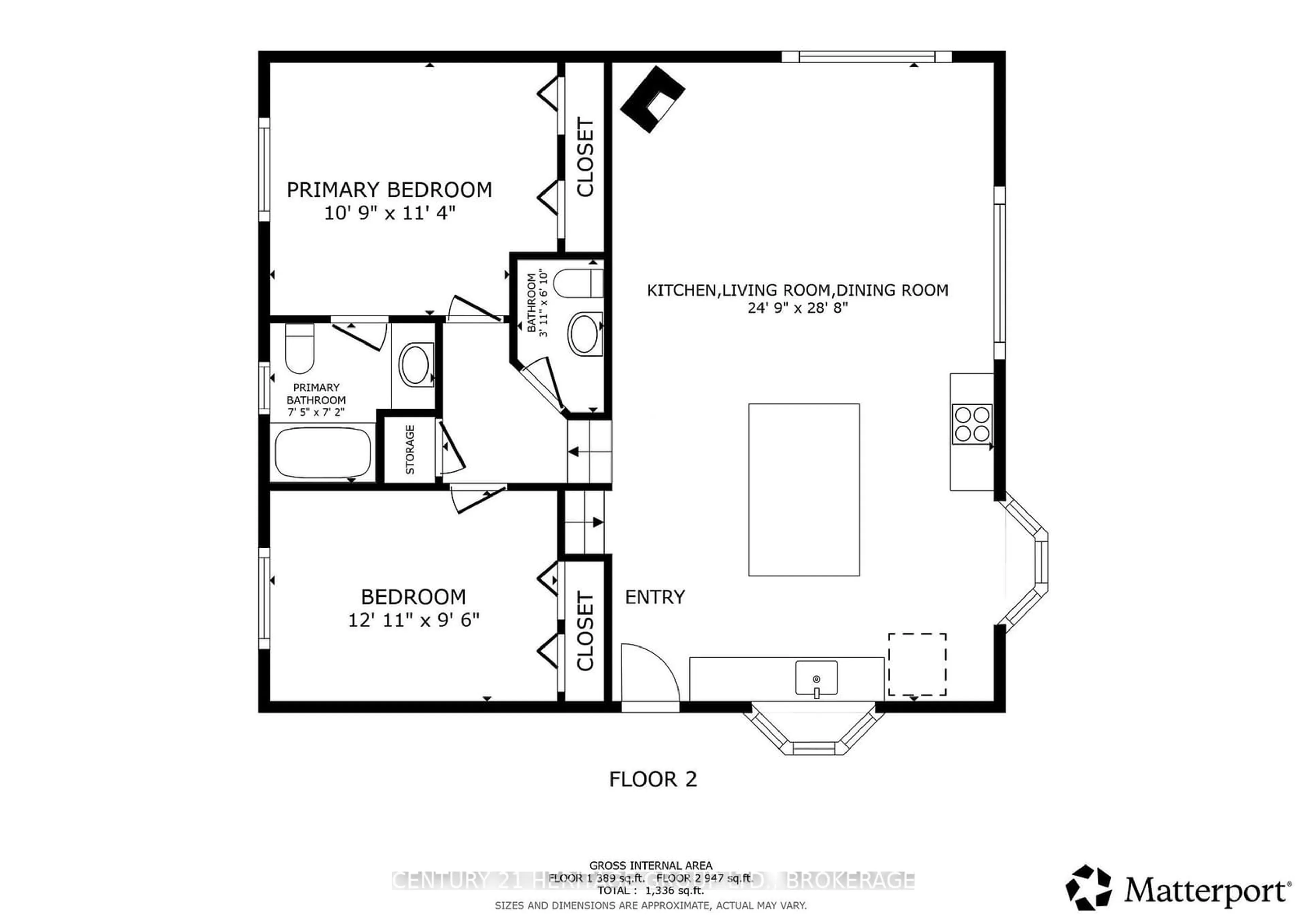 Floor plan for 1127 Perry Lane, Sydenham Ontario K0H 2T0