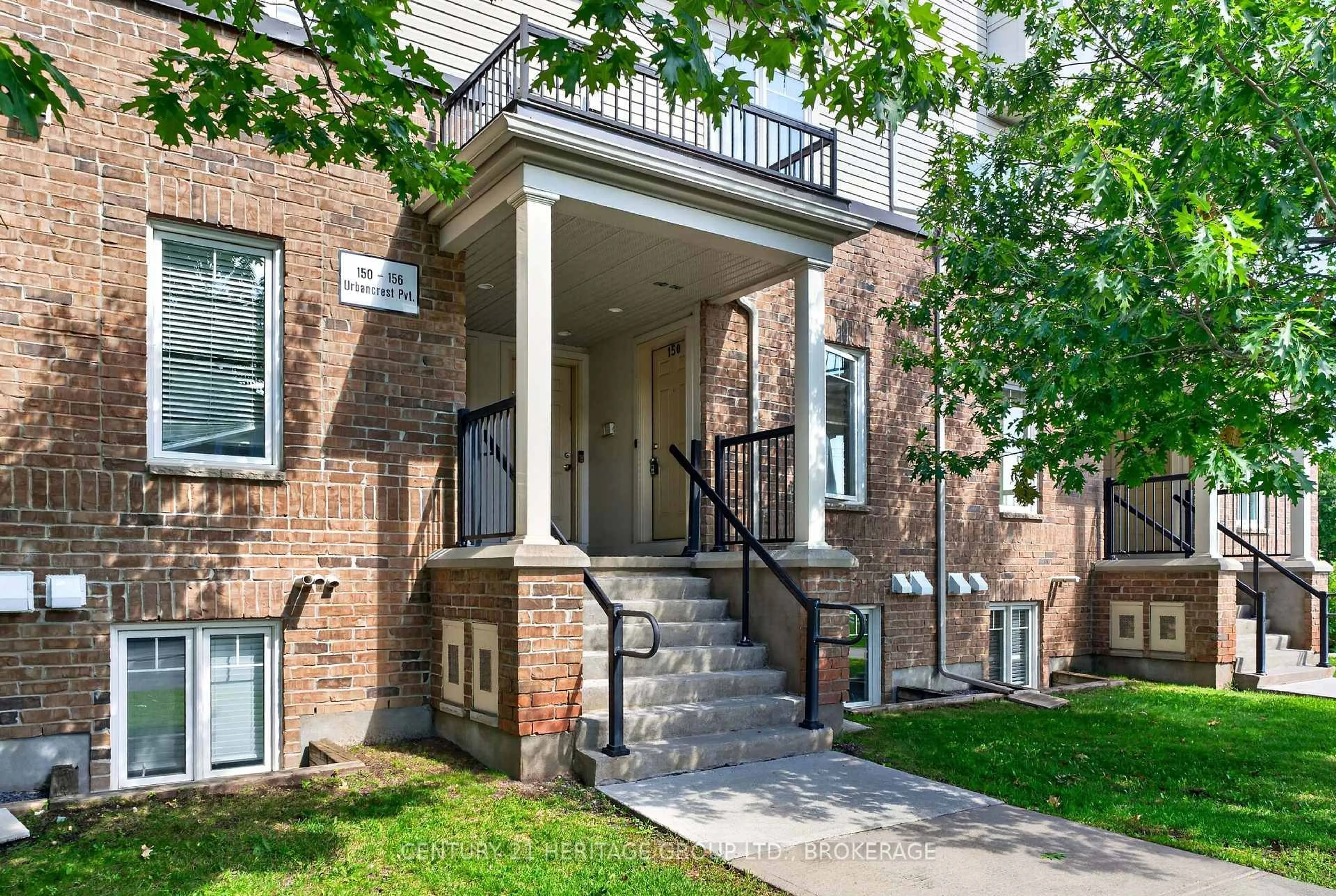 Home with brick exterior material, street for 150 Urbancrest Private #182, Barrhaven Ontario T1P 1L9