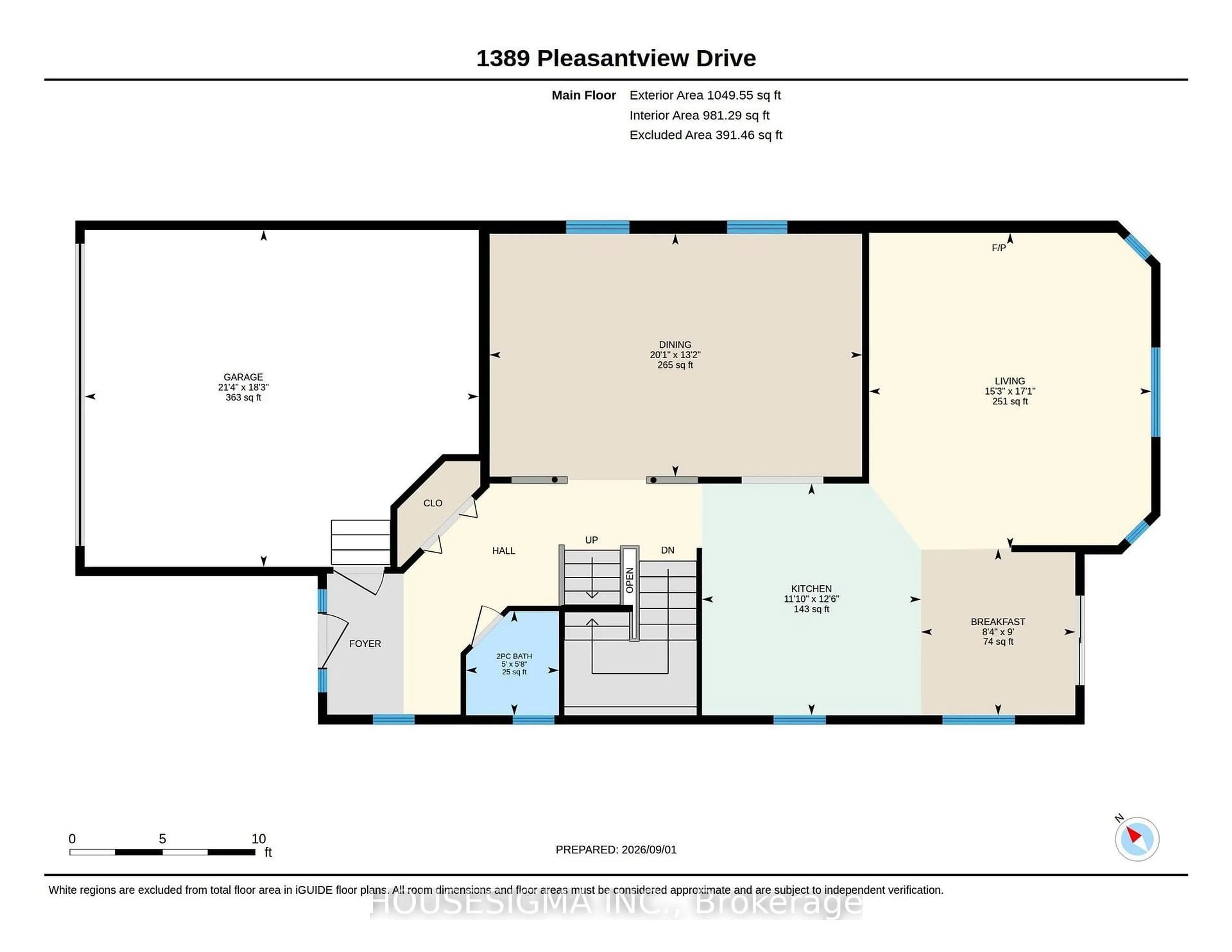 Floor plan for 1389 Pleasantview Dr, London North Ontario N5X 4P8