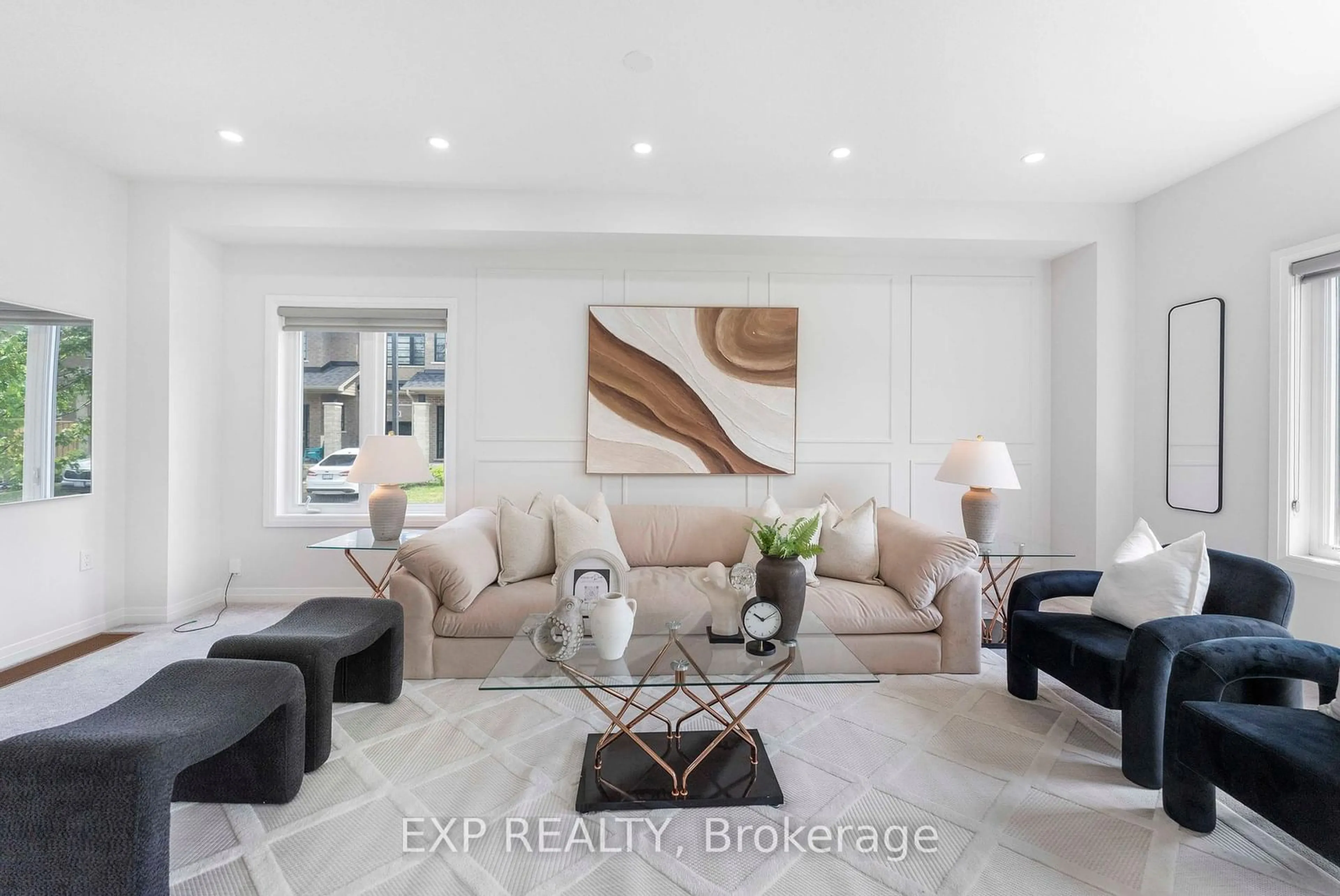 Living room with furniture, ceramic/tile floor for 520 Grey St #20, Brantford Ontario N3S 0K1