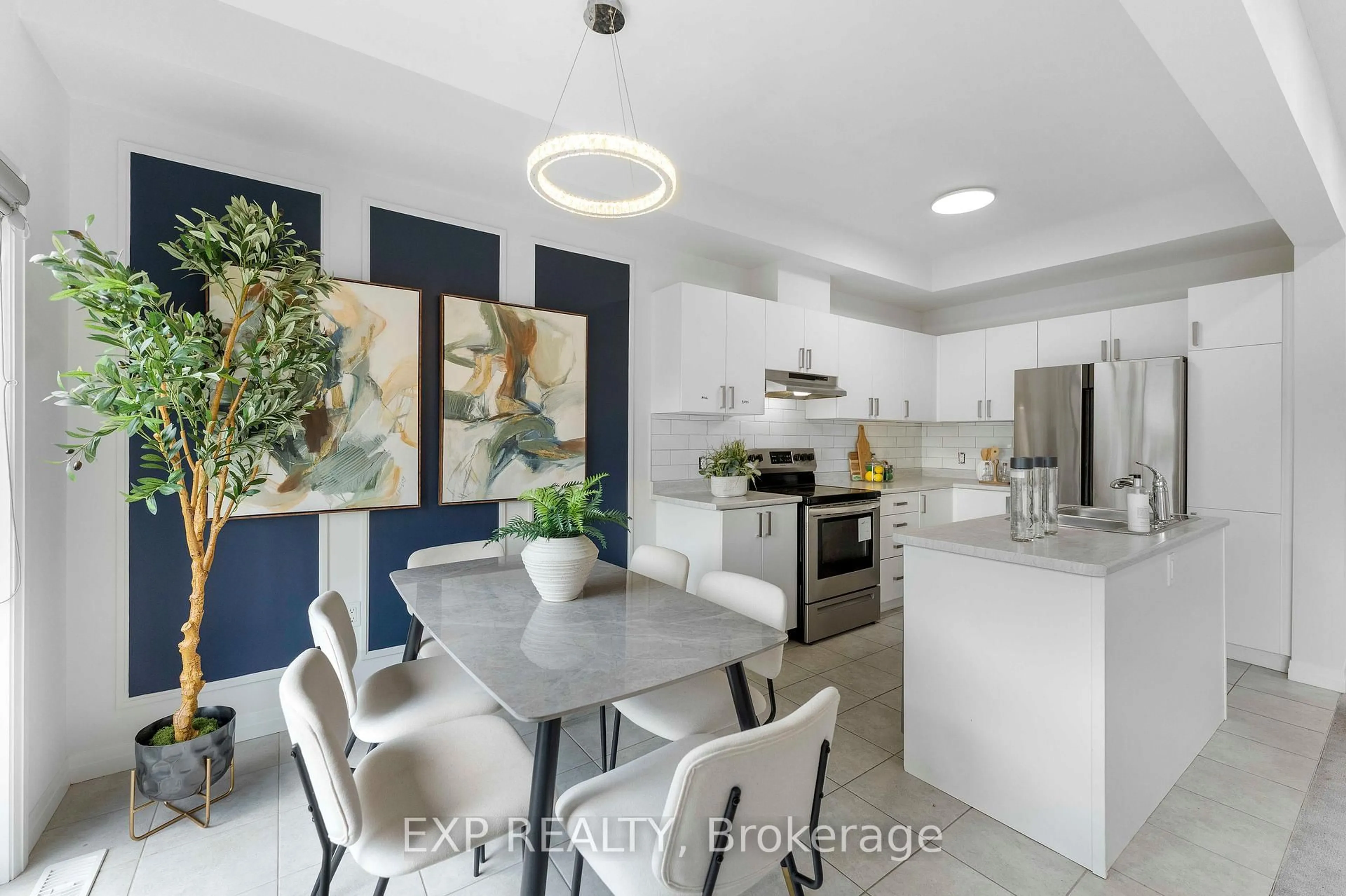 Open concept kitchen, ceramic/tile floor for 520 Grey St #20, Brantford Ontario N3S 0K1