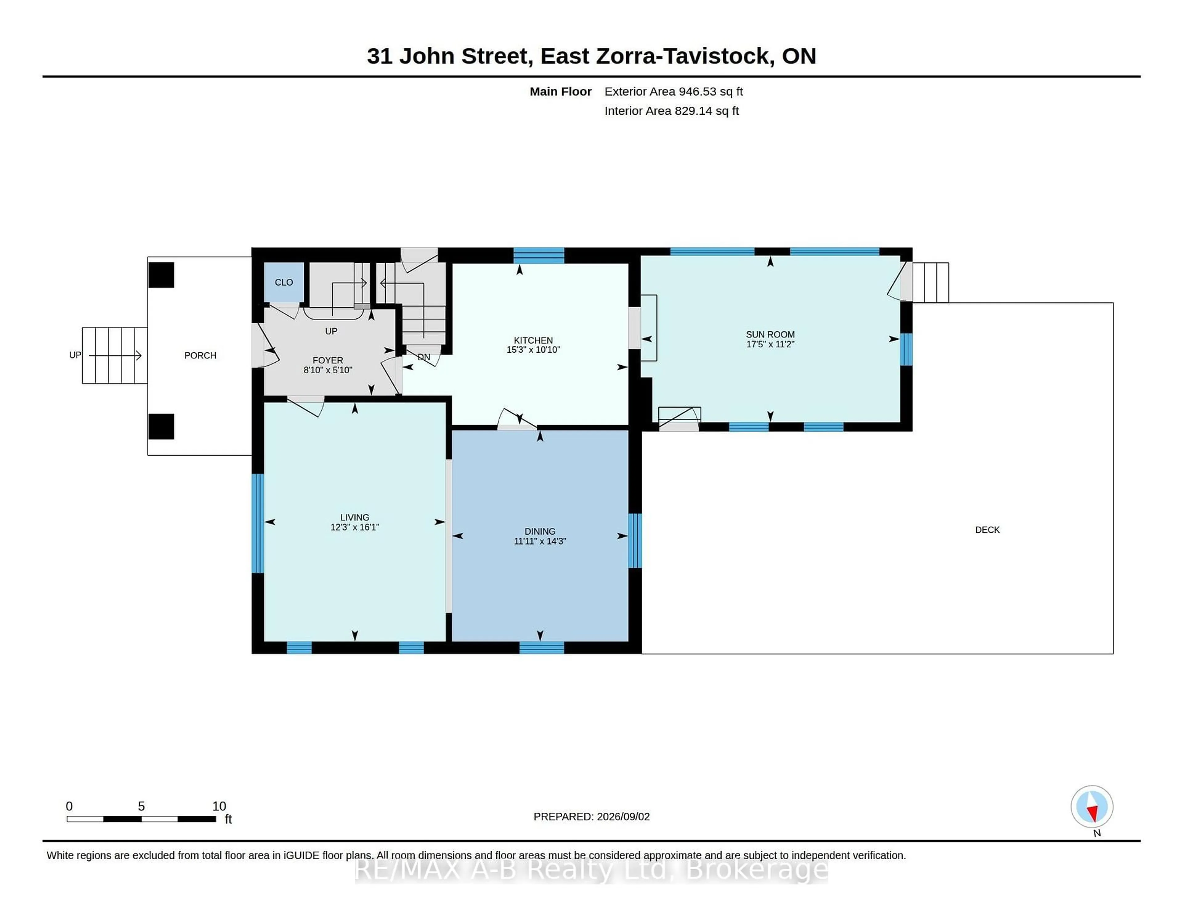 Floor plan for 31 John St, East Zorra-Tavistock Ontario N0B 2R0