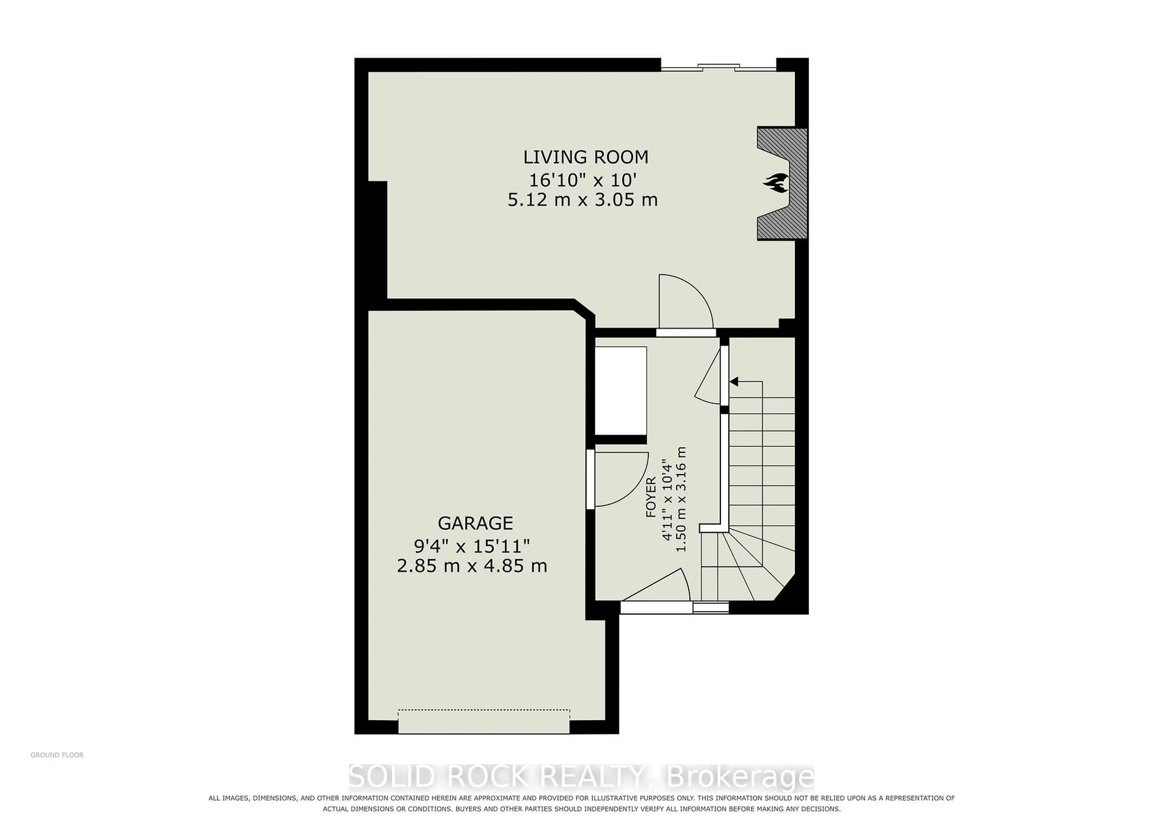 Floor plan for 5 Beckington Private, Ottawa Ontario K2P 2N5