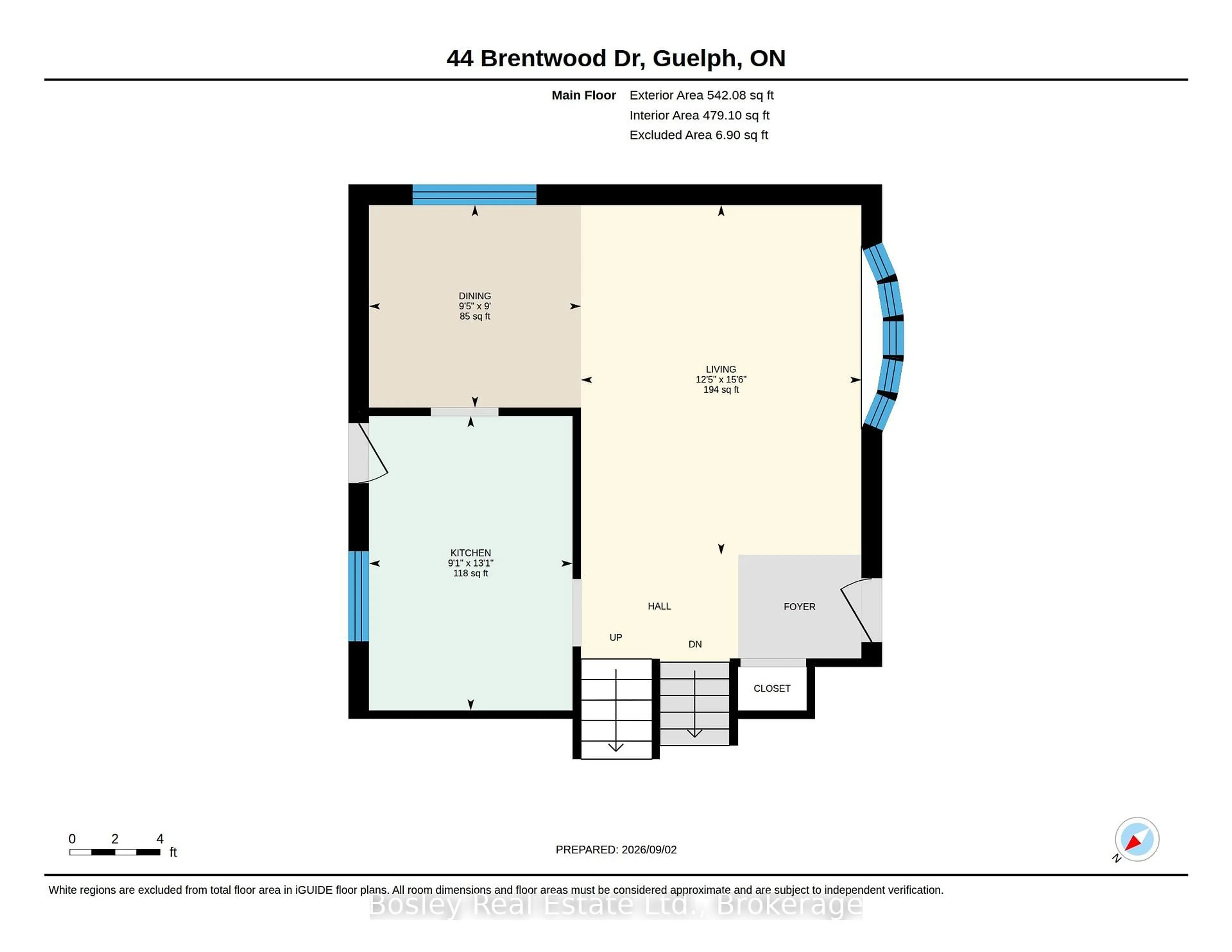Floor plan for 44 Brentwood Dr, Guelph Ontario N1H 5M7