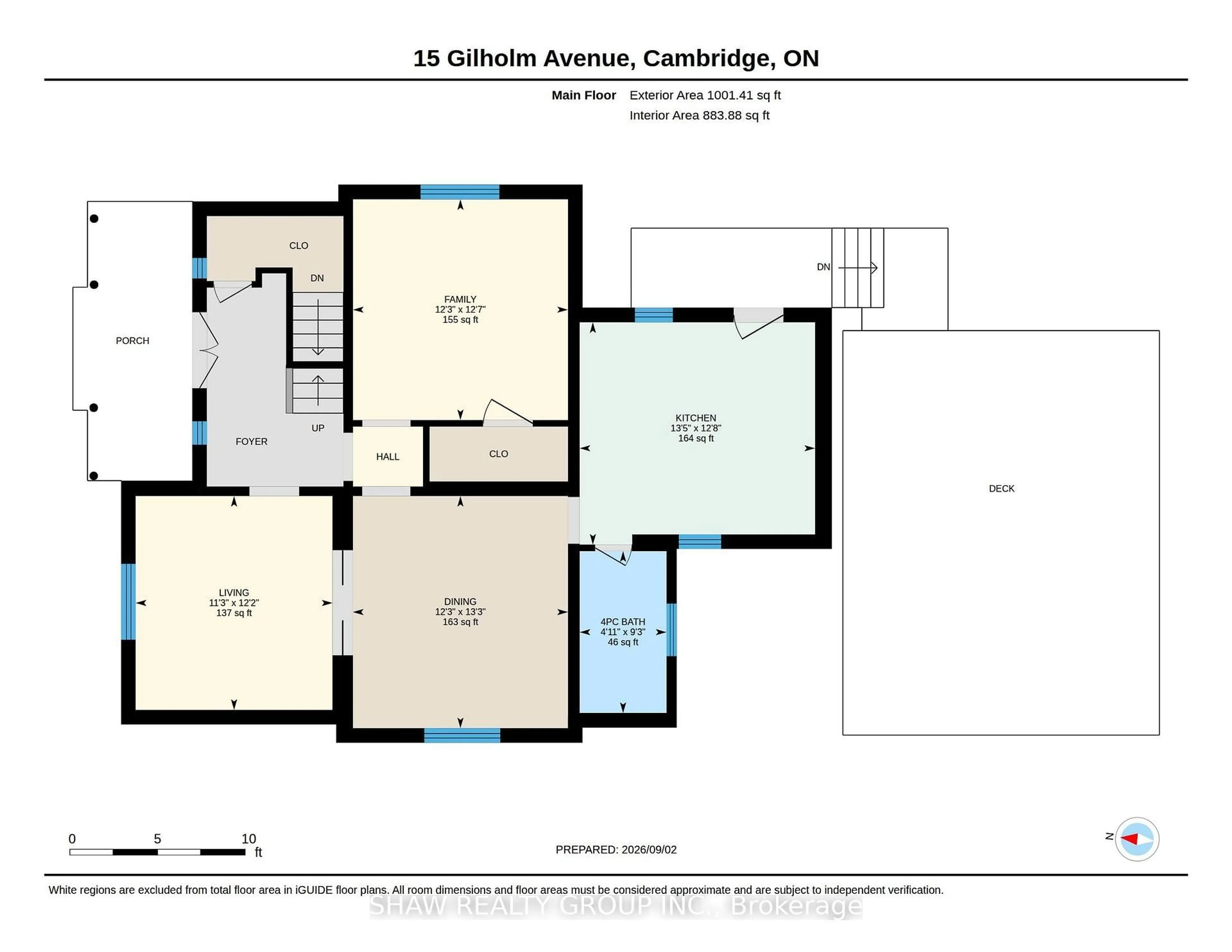 Floor plan for 15 Gilholm Ave, Cambridge Ontario N1S 1T3