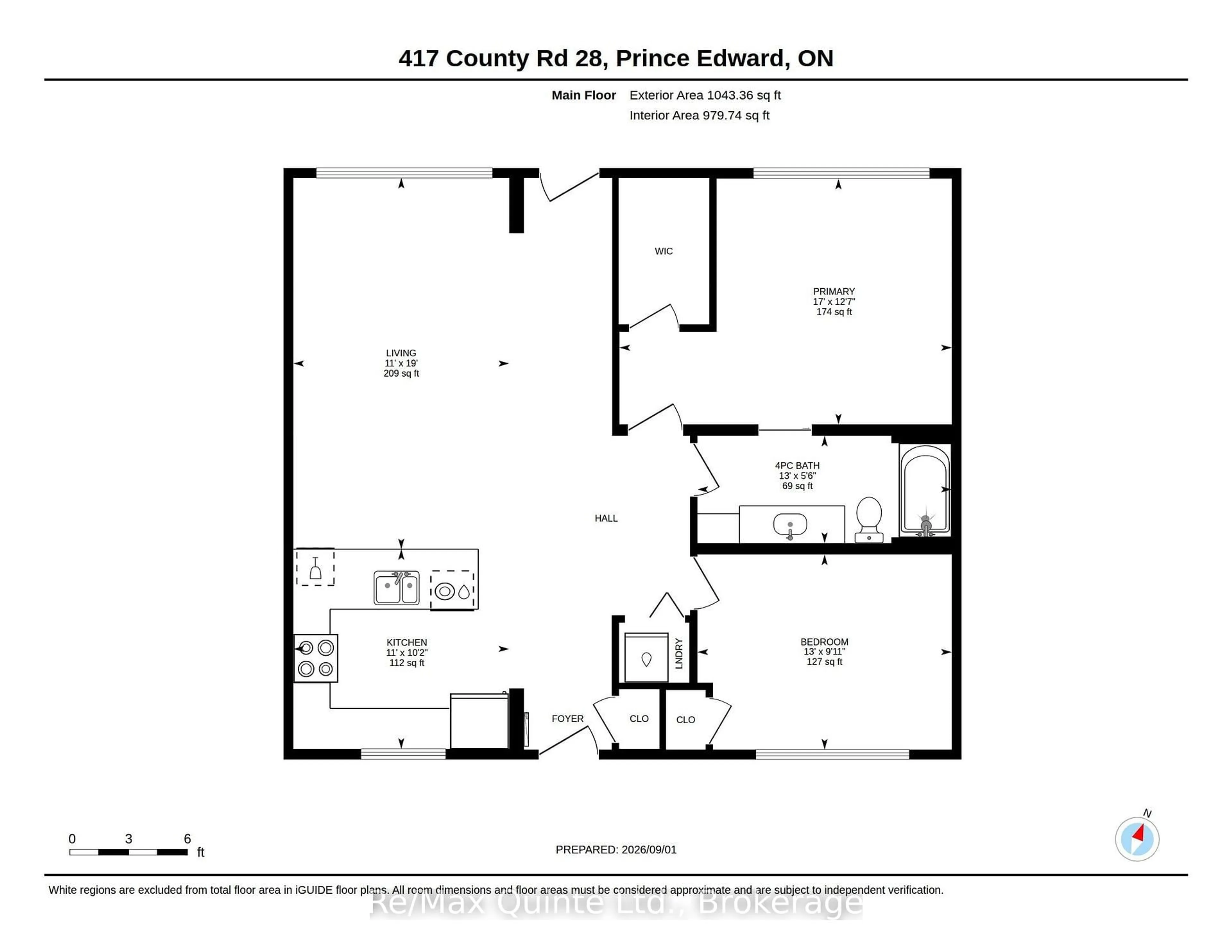 Floor plan for 417 County Road 28, Prince Edward County Ontario K8P 3J1