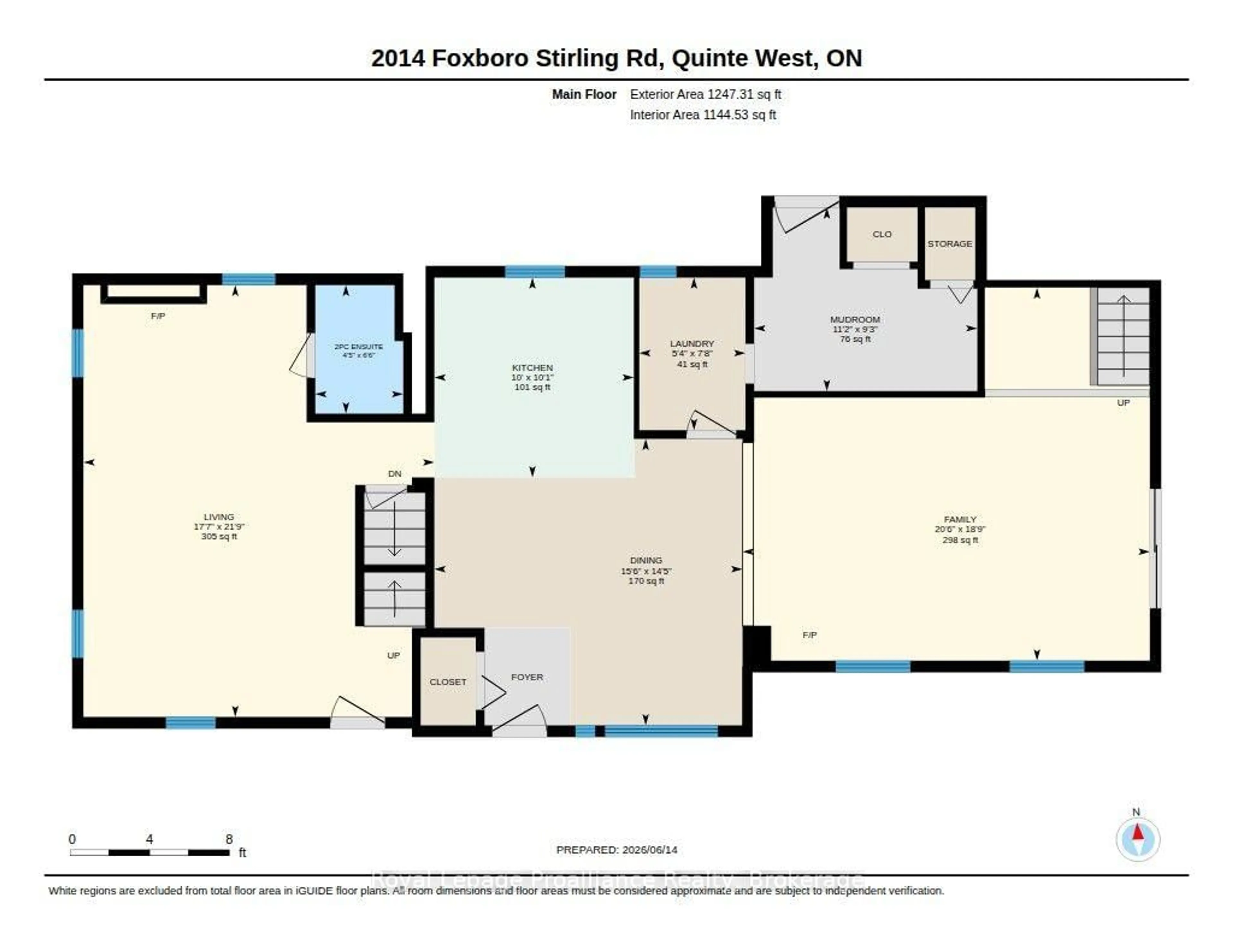 Floor plan for 2014 Foxboro-Stirling Rd, Stirling Ontario K0K 3E0