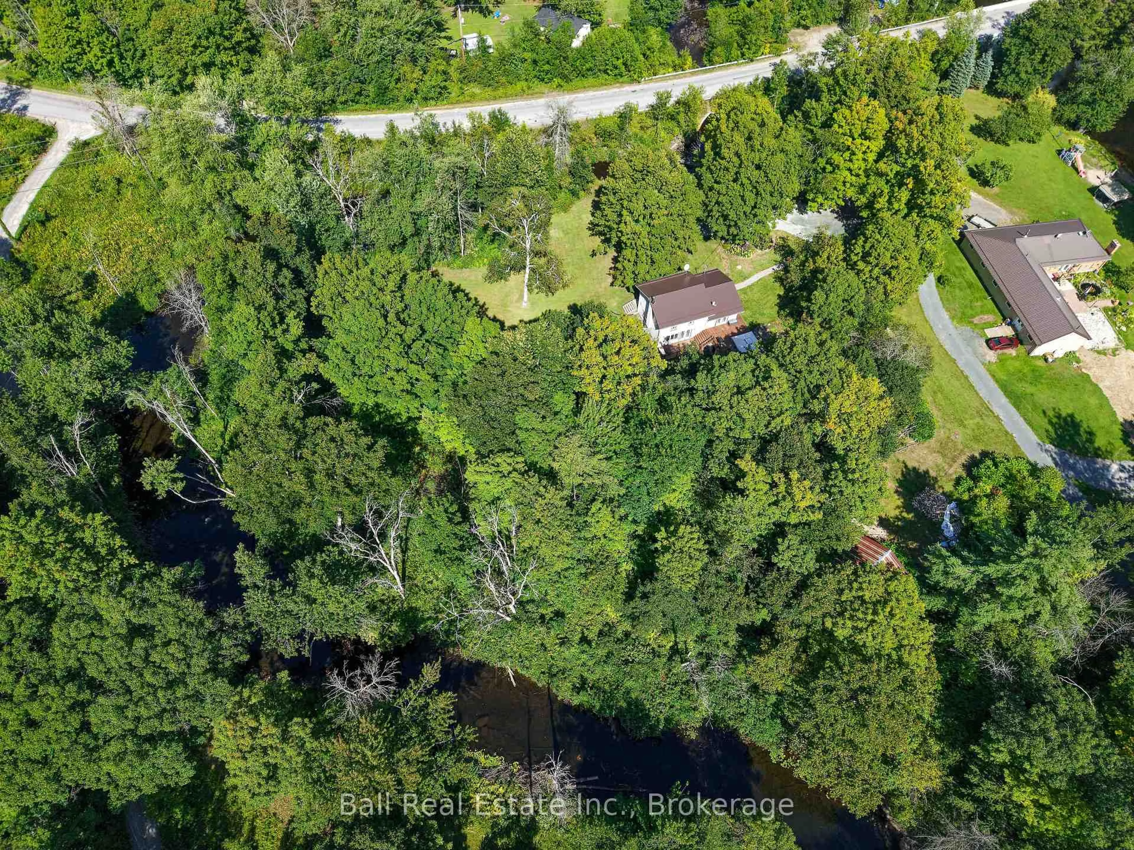 A pic from outside/outdoor area/front of a property/back of a property/a pic from drone, forest/trees view for 14 Fire Route 55 Rte, Havelock-Belmont-Methuen Ontario K0L 1Z0