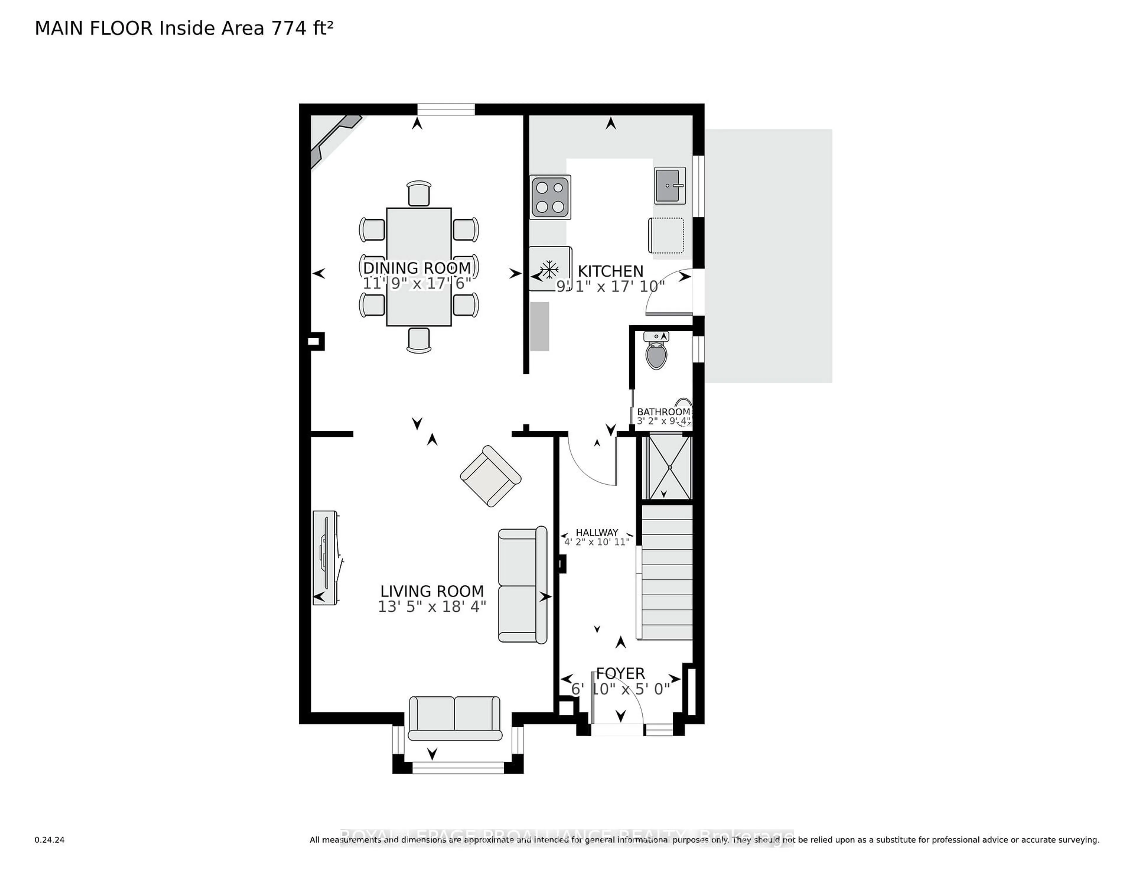 Floor plan for 372 King St, Brockville Ontario K6V 3S6