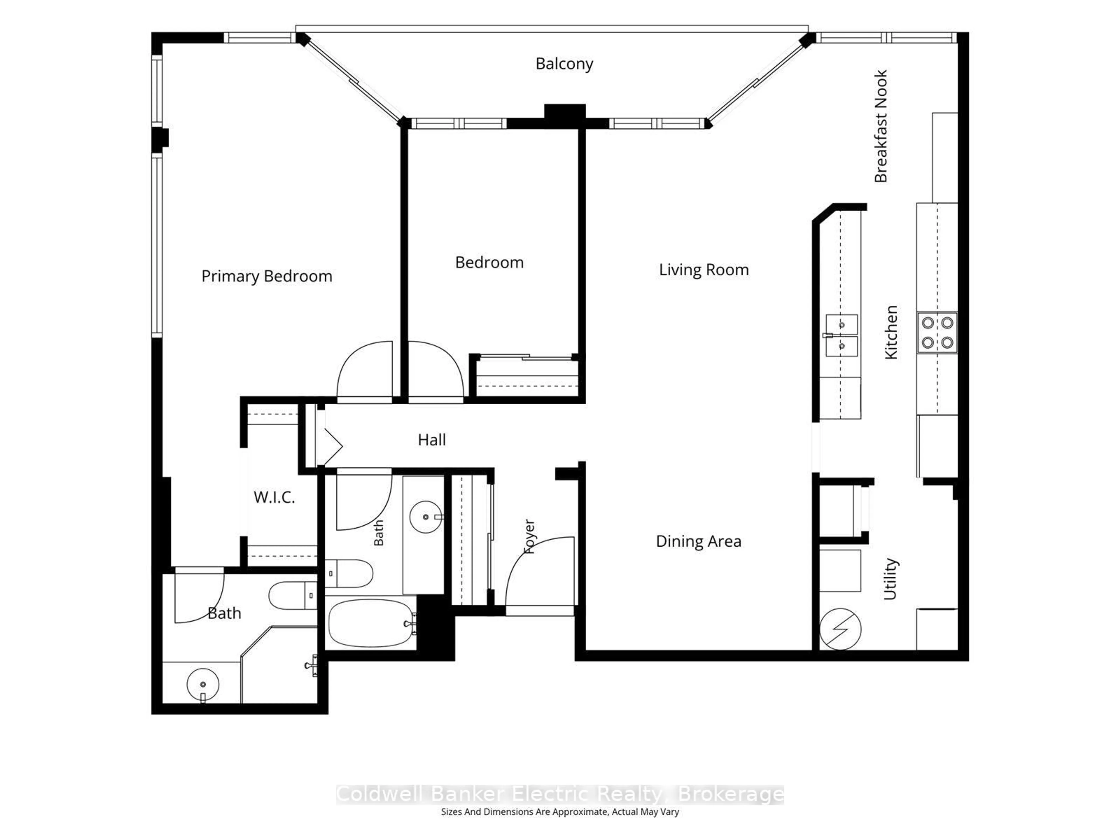 Floor plan for 40 Auburn St #206, Peterborough Ontario K9H 2G2