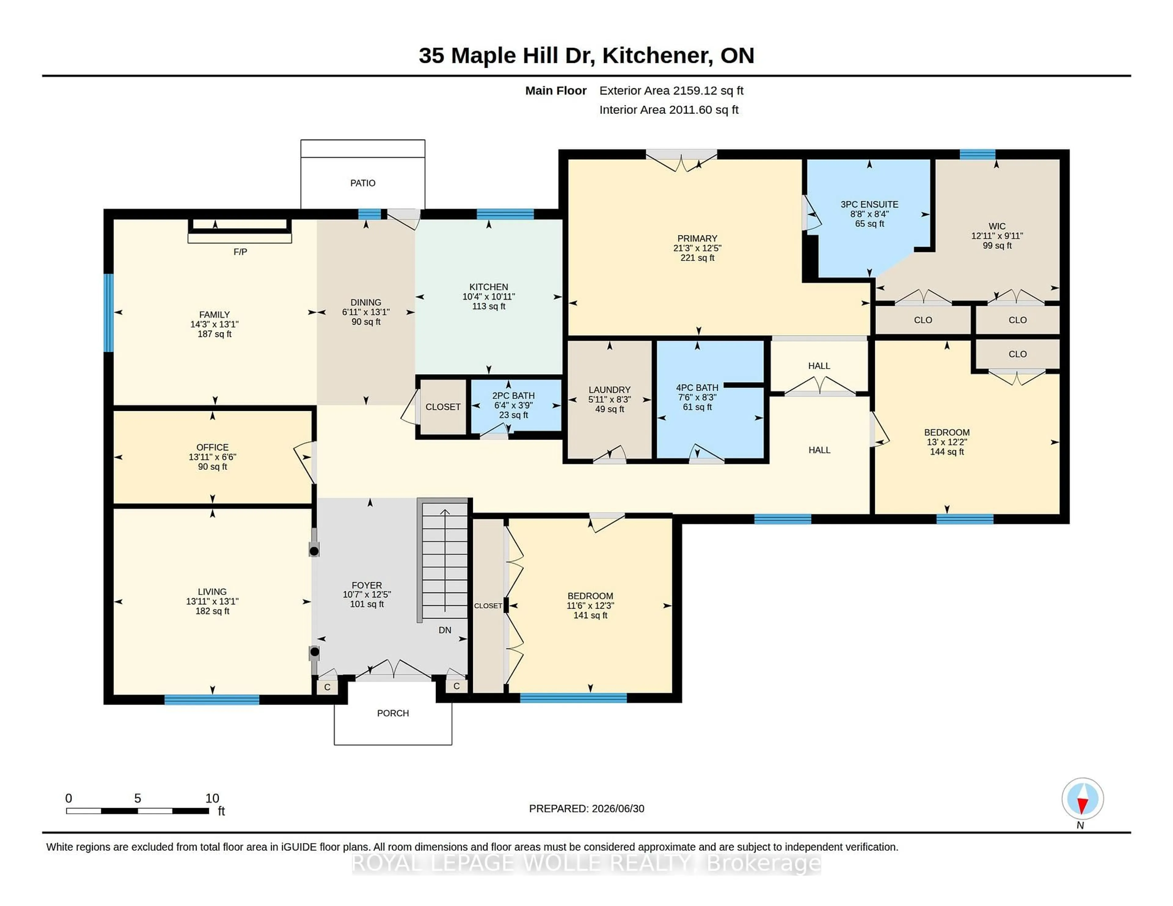 Floor plan for 35 Maple Hill Dr, Kitchener Ontario N2M 2R7