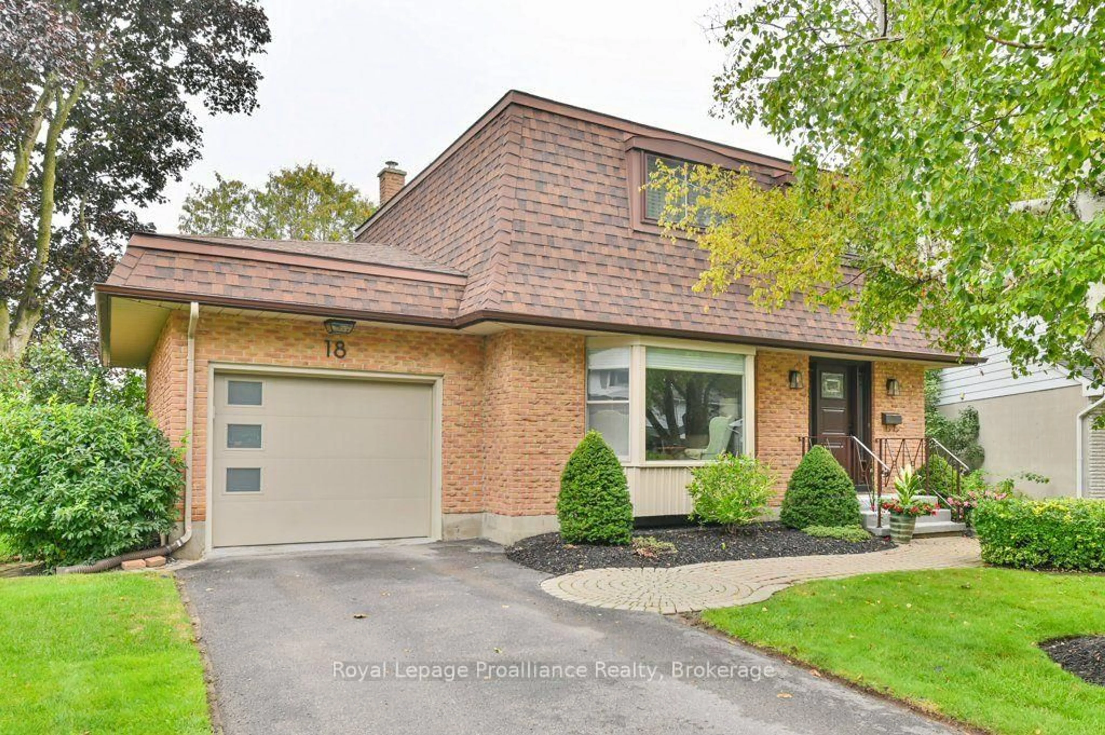 Home with brick exterior material, street for 18 Conger Pl, Belleville Ontario K8P 4N8