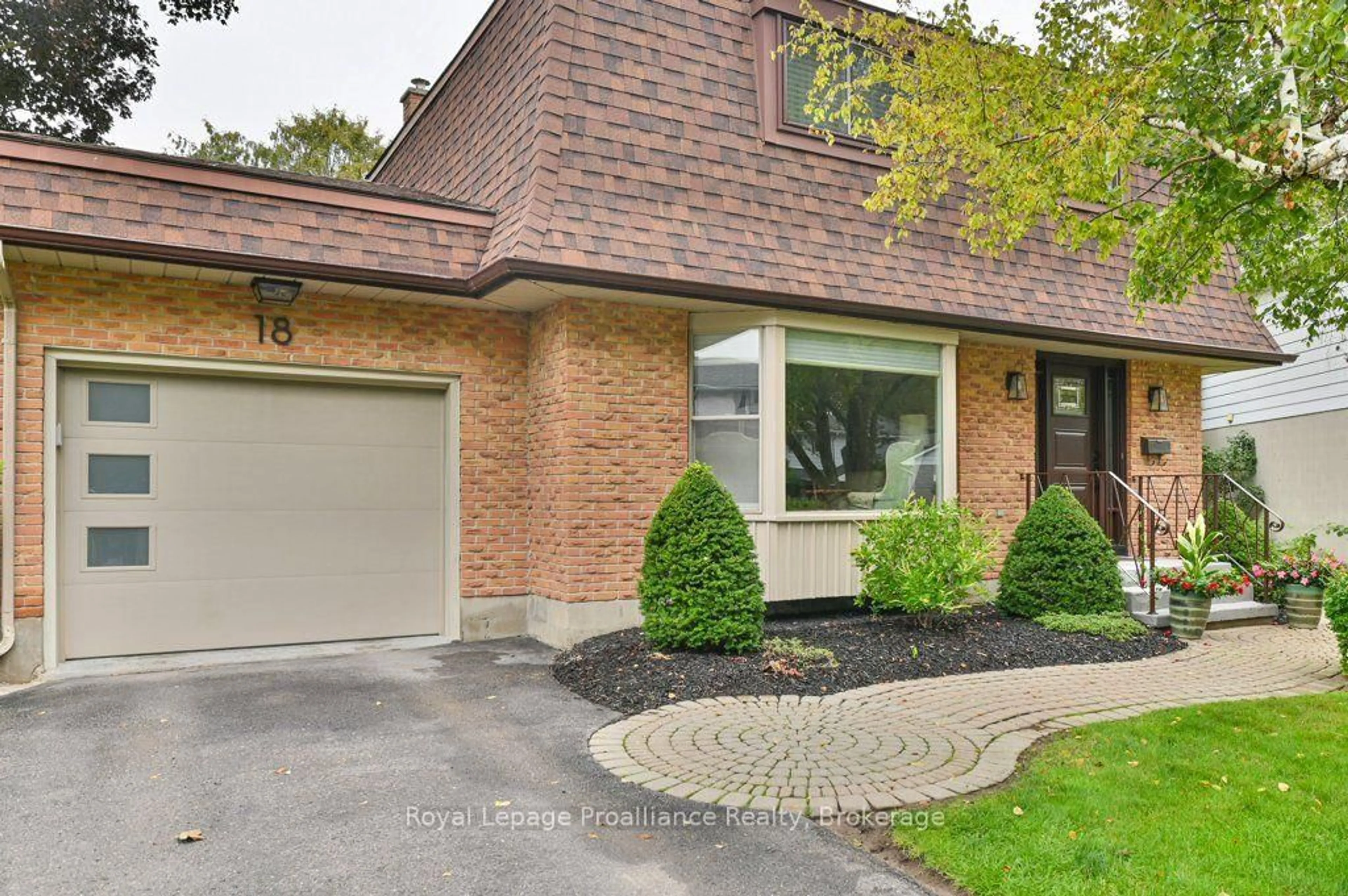 Home with brick exterior material, street for 18 Conger Pl, Belleville Ontario K8P 4N8