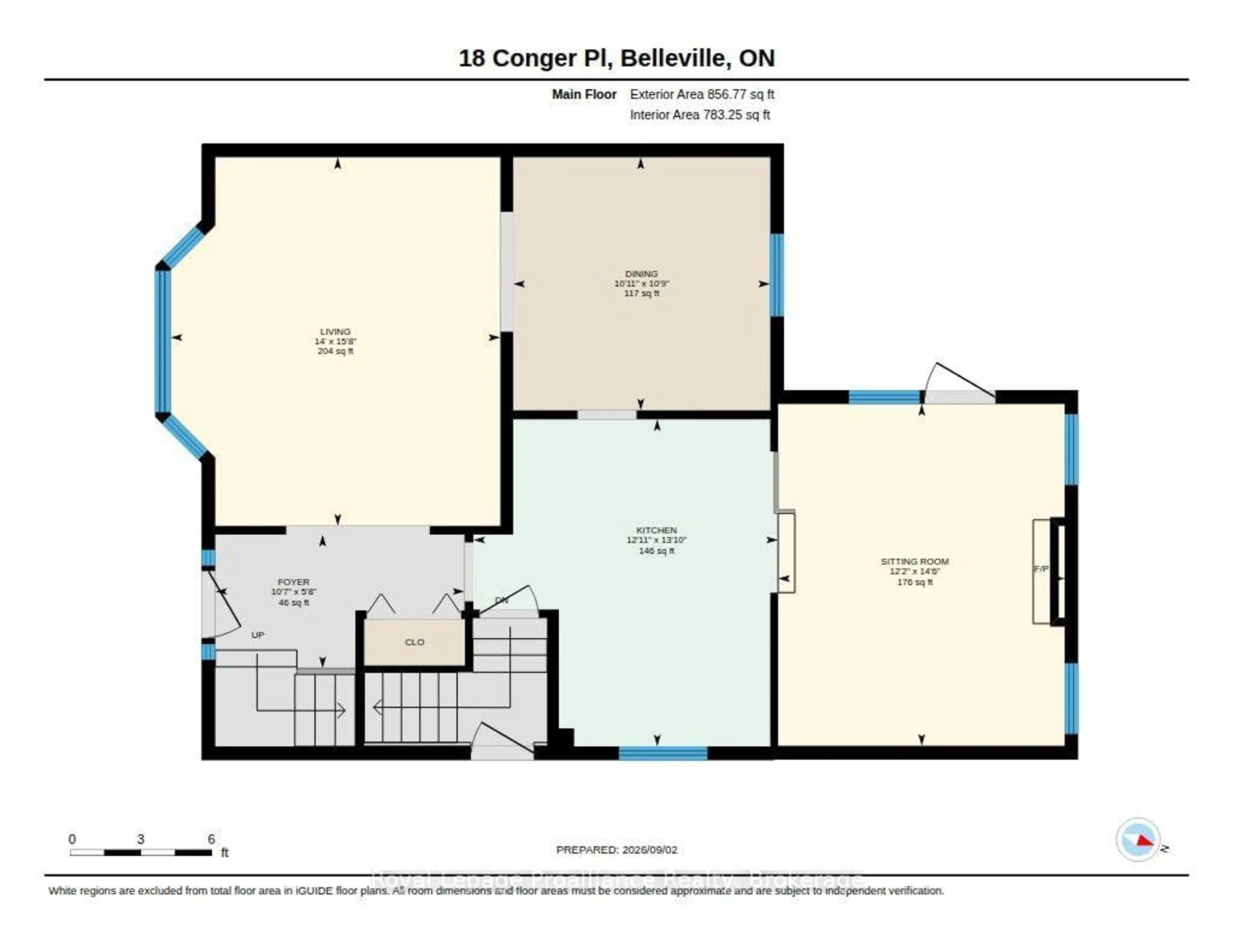 Floor plan for 18 Conger Pl, Belleville Ontario K8P 4N8