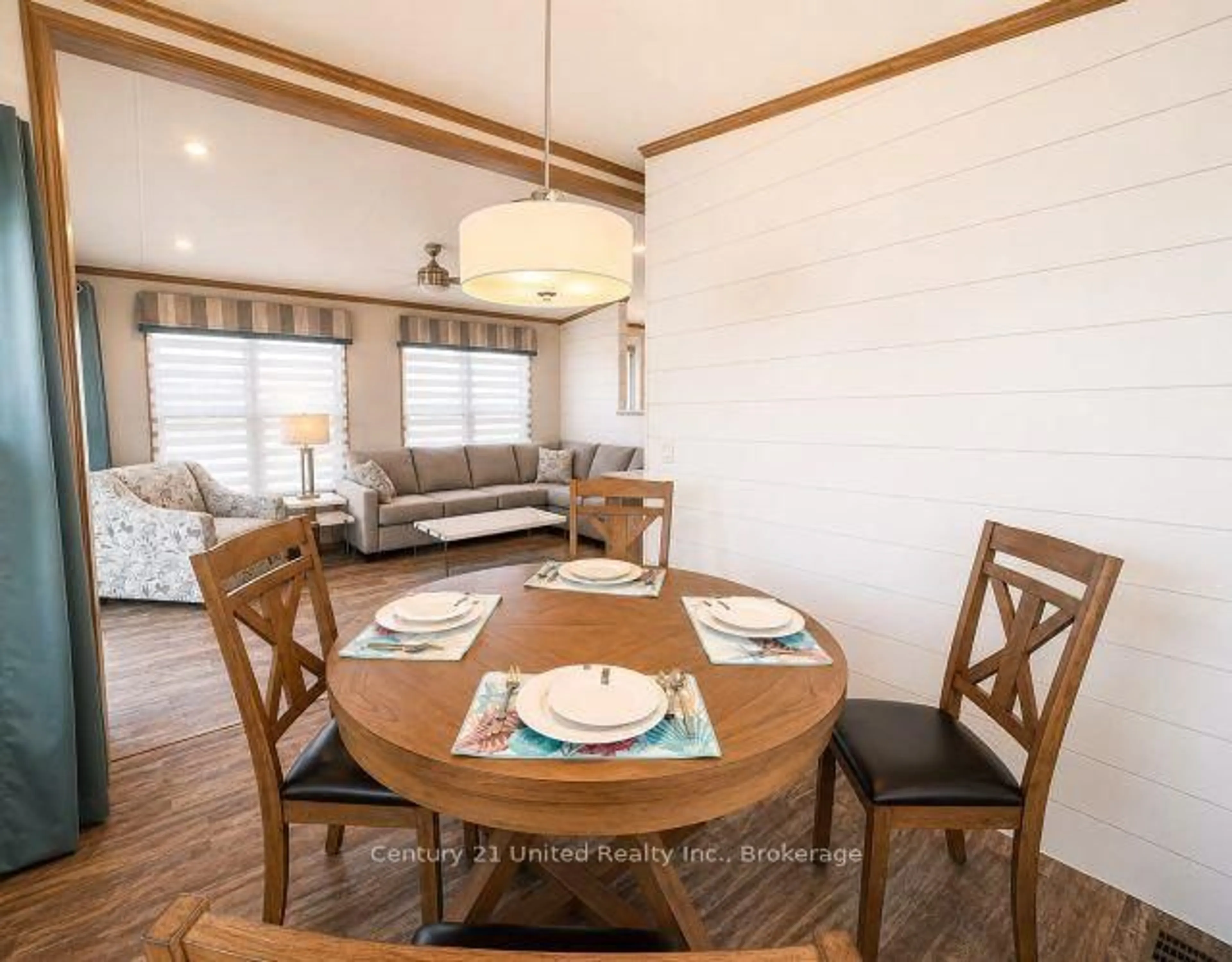 Dining room, wood/laminate floor for 2806 Pigeon Lake Rd #2100121002, Kawartha Lakes Ontario K0M 1A0