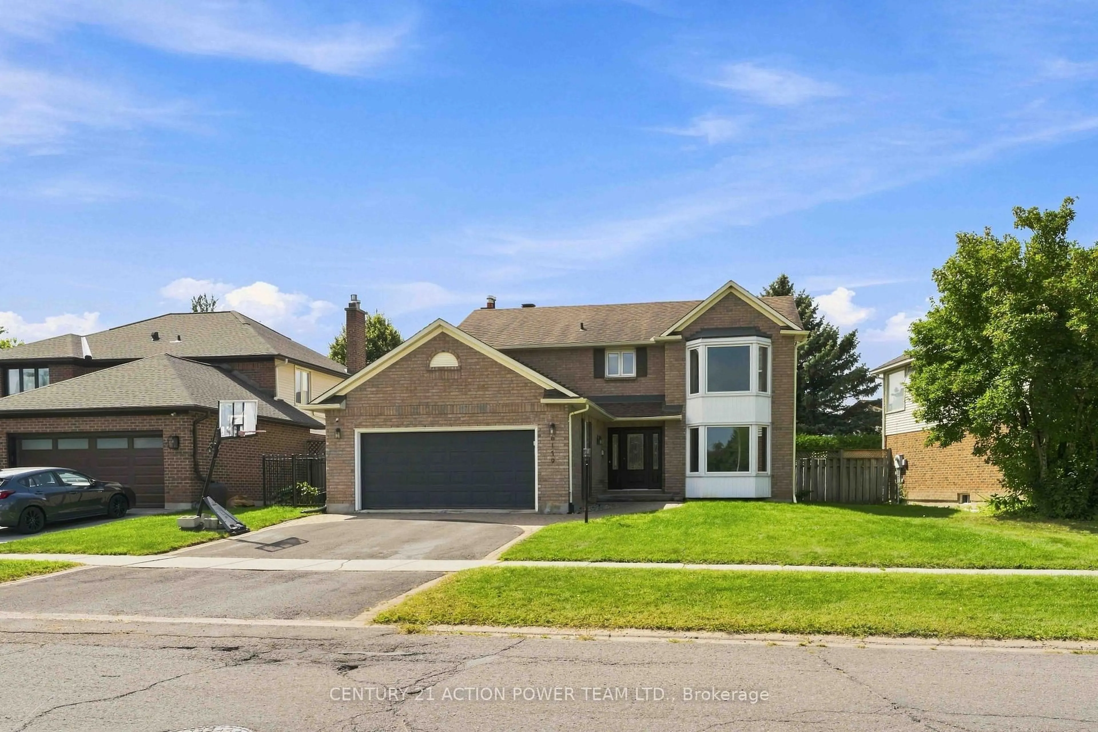 Home with brick exterior material, street for 6179 VOYAGEUR Dr, Orleans Ontario K1C 2X5
