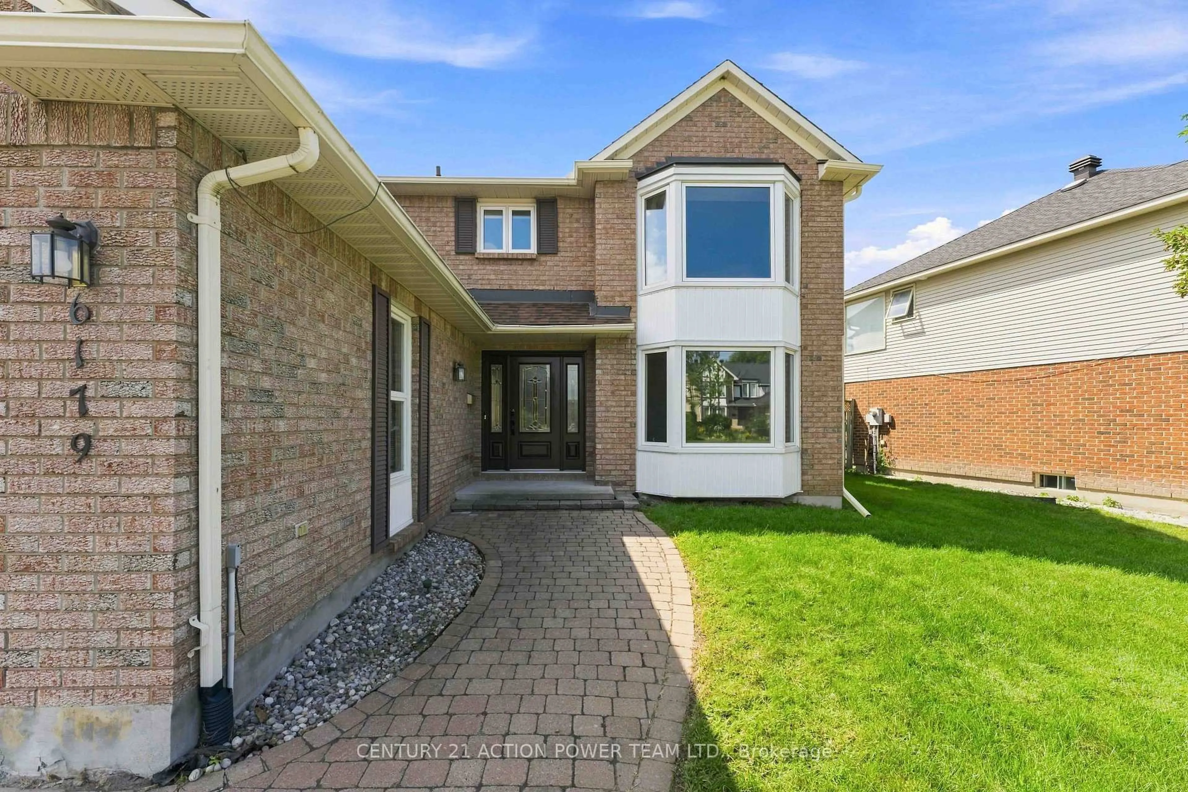 Home with brick exterior material, street for 6179 VOYAGEUR Dr, Orleans Ontario K1C 2X5