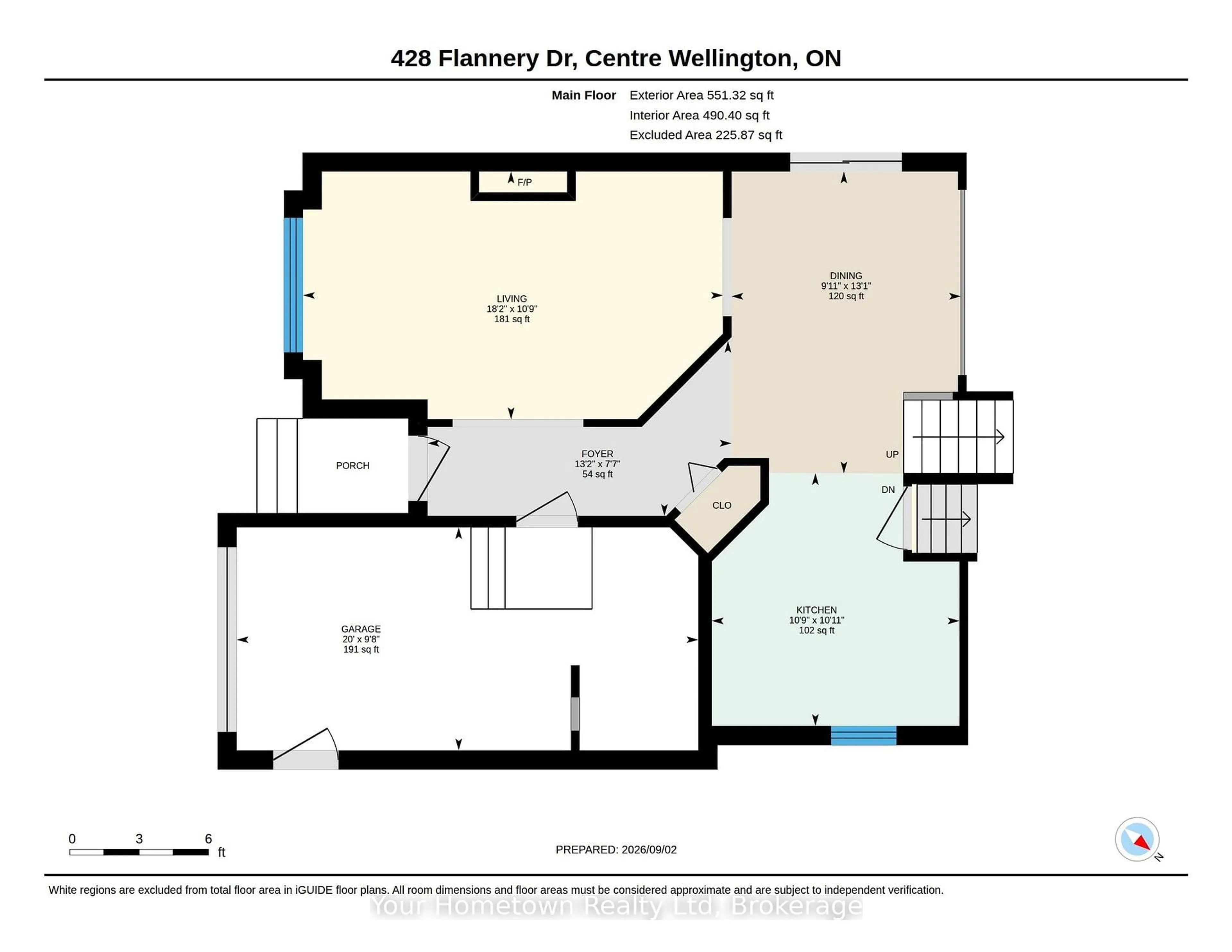 Floor plan for 428 Flannery Dr, Centre Wellington Ontario N1M 3P4