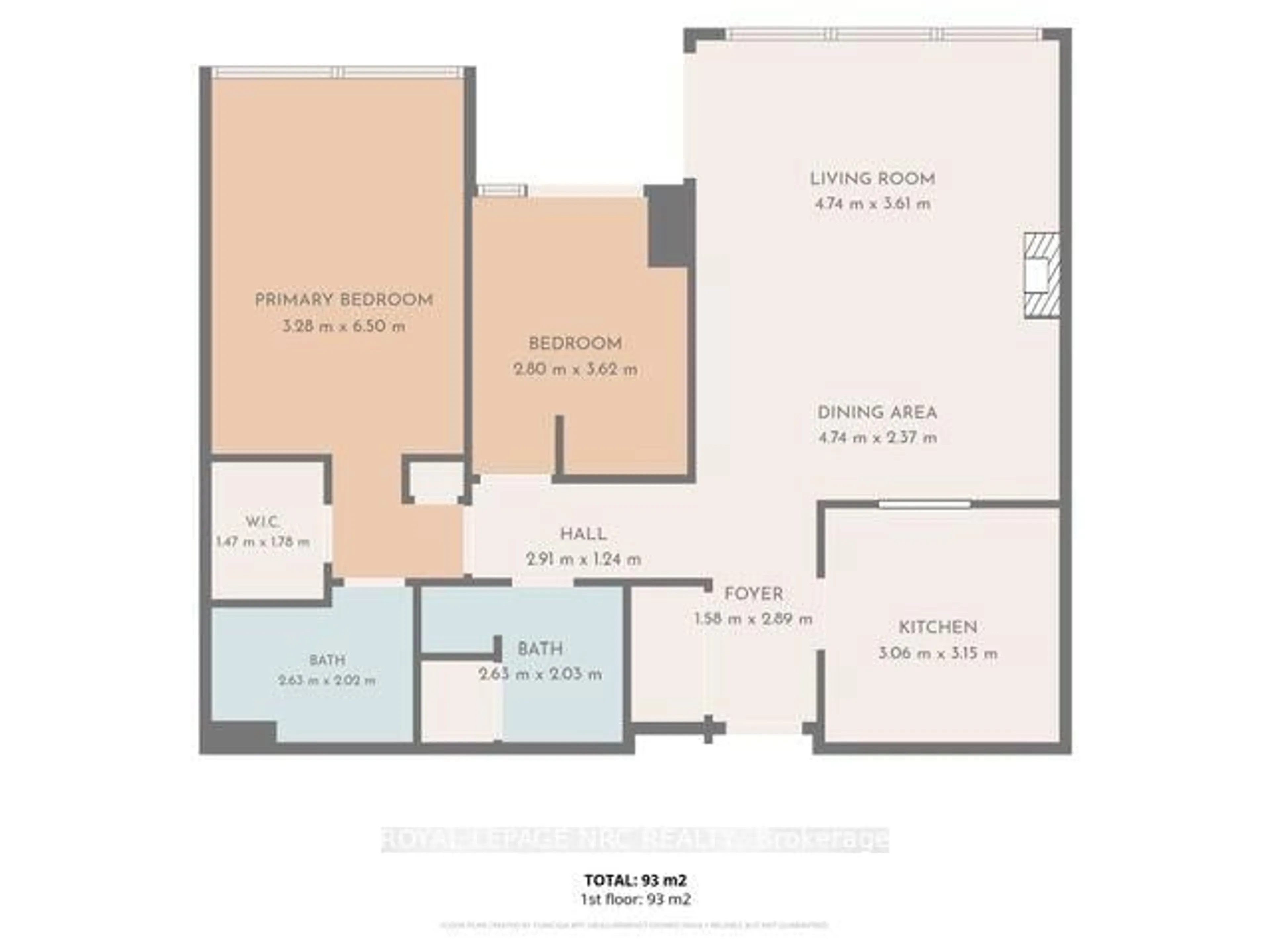 Floor plan for 5100 DORCHESTER Rd ##606, Niagara Falls Ontario L2E 7H4