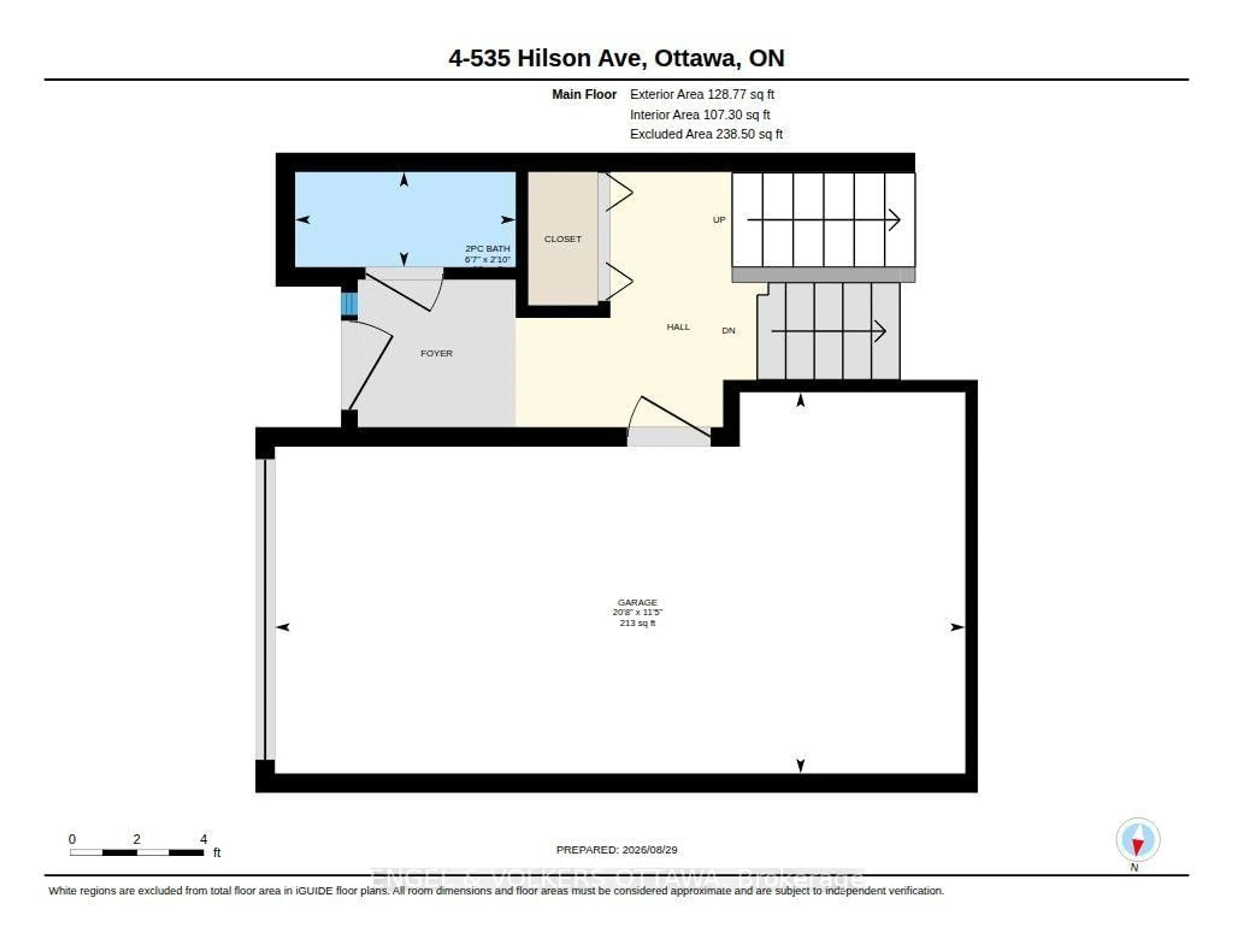 Floor plan for 535 Hilson Ave #4, Ottawa Ontario K1Z 6C9