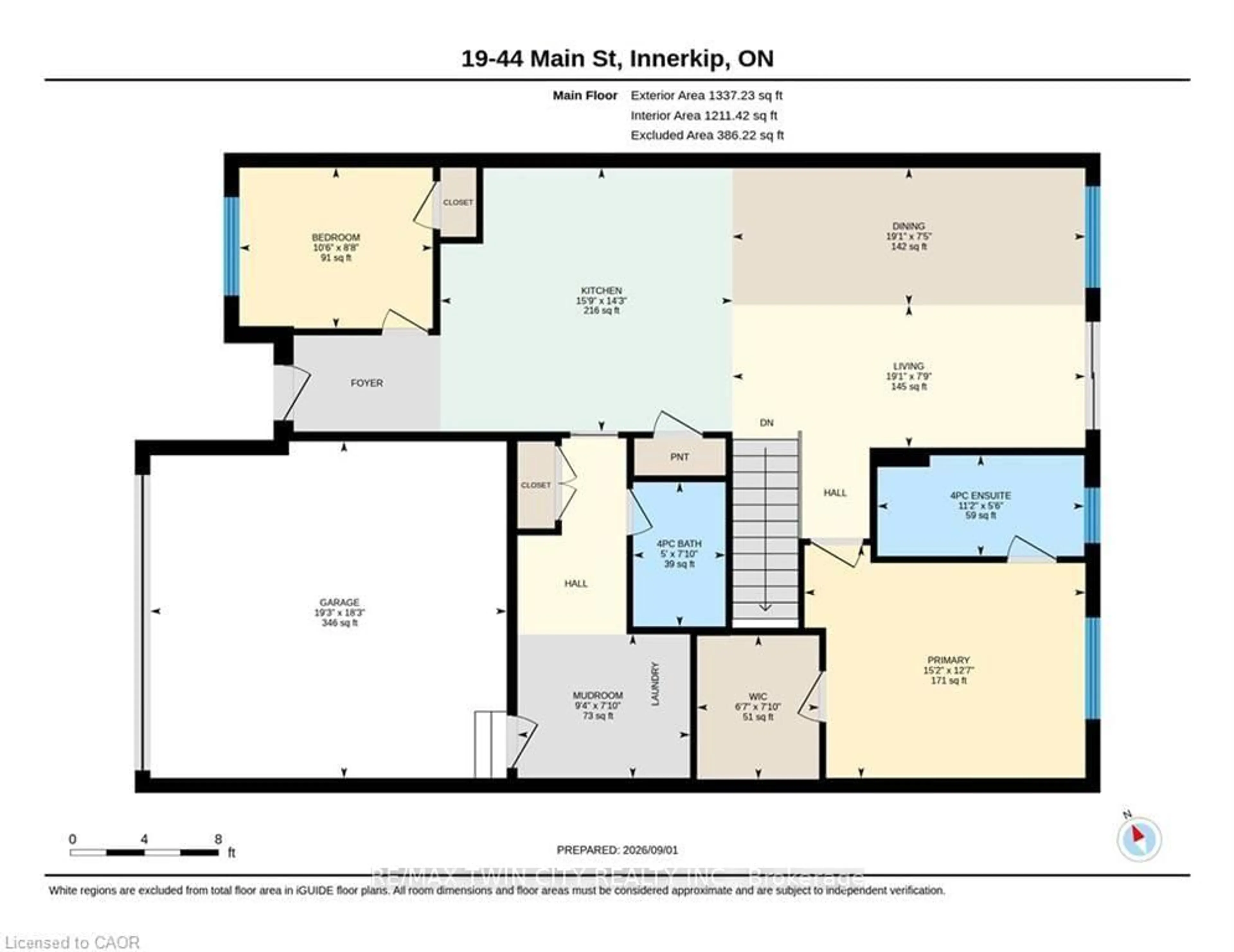 Floor plan for 44 MAIN St #19, East Zorra-Tavistock Ontario N0J 1M0