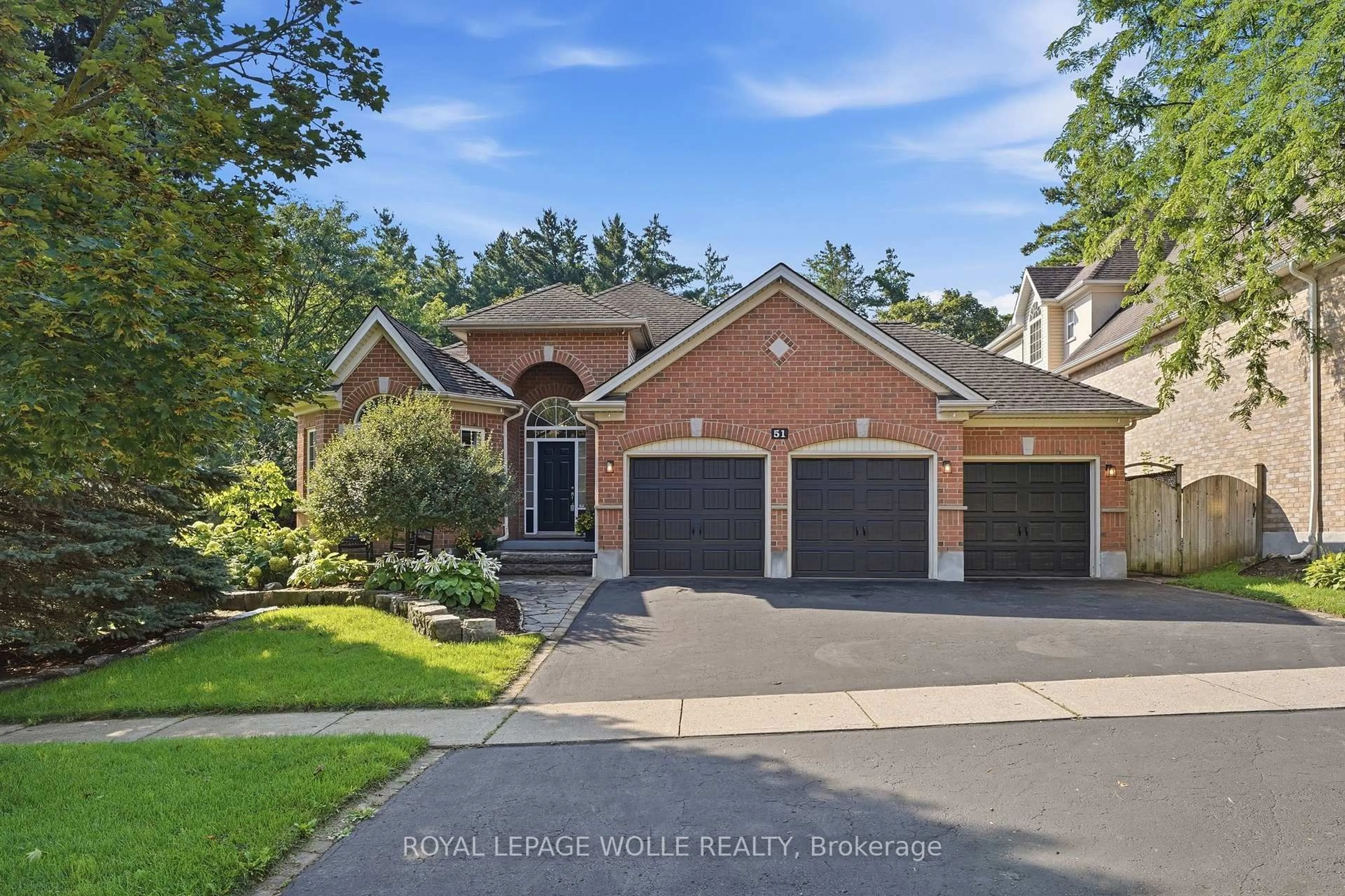 Home with brick exterior material, street for 51 Autumn Ridge Tr, Kitchener Ontario N2P 2J6