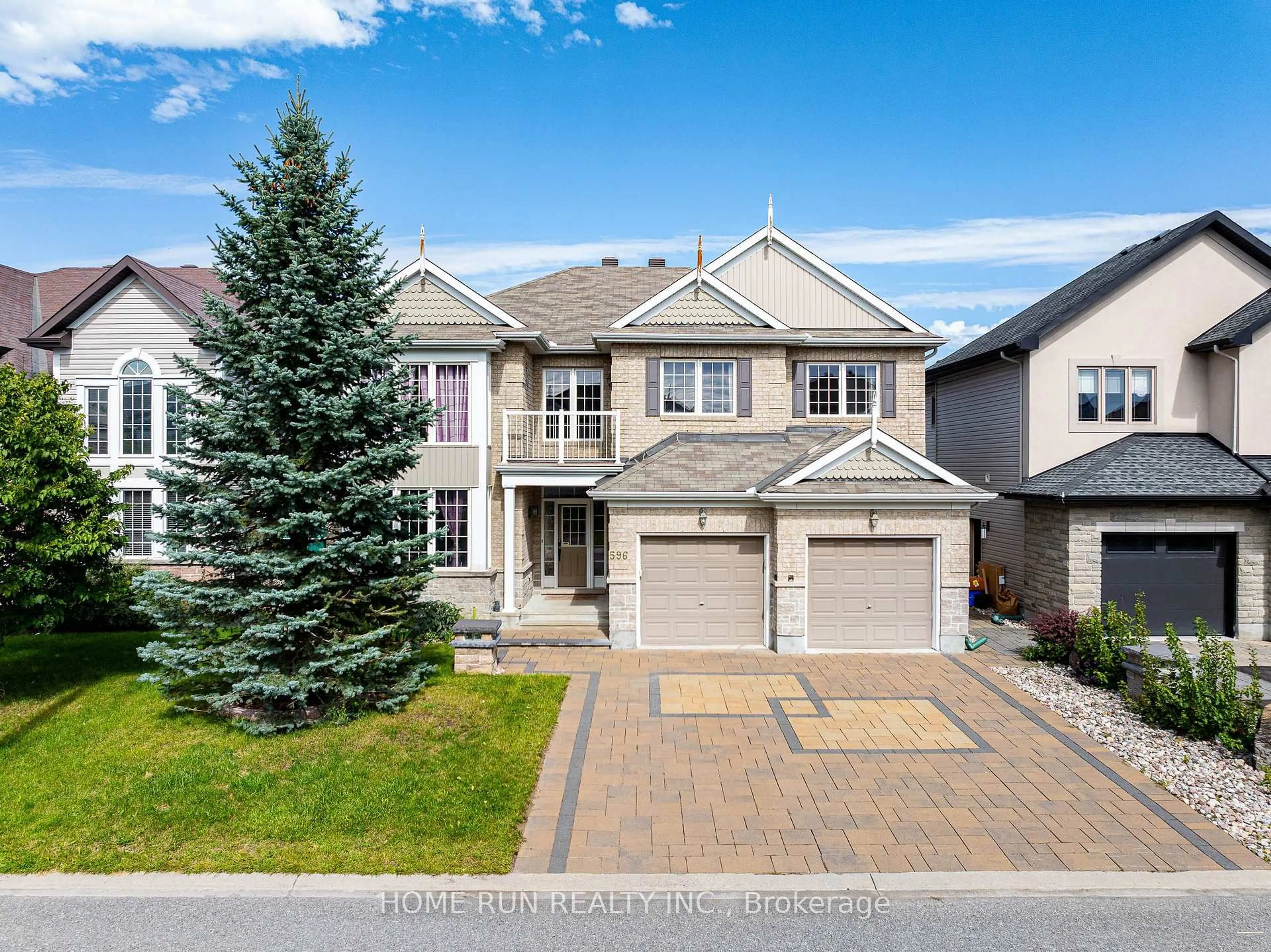 A pic from outside/outdoor area/front of a property/back of a property/a pic from drone, street for 596 Anjana Circ, Ottawa Ontario K2J 0E1