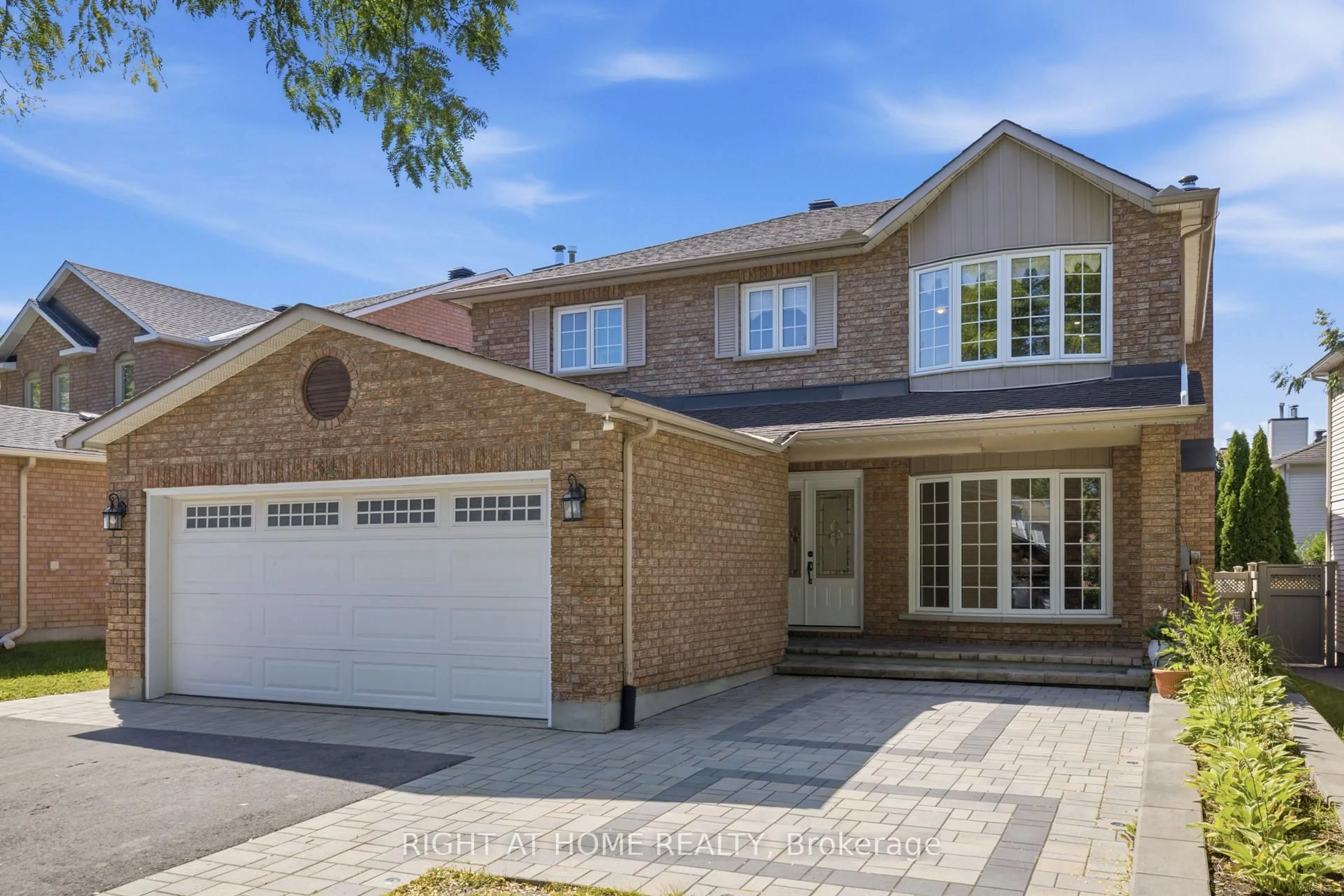 Home with brick exterior material, street for 34 Cellini Crt, Ottawa Ontario K1G 5K3