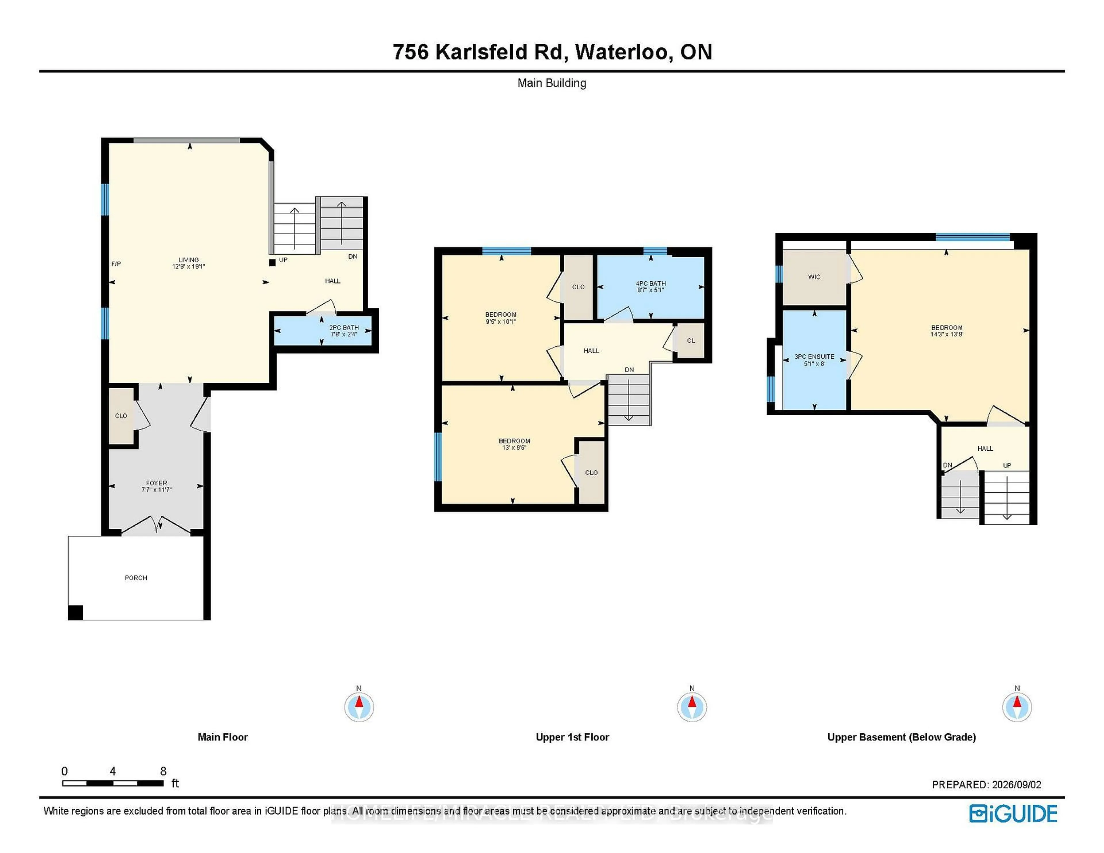 Floor plan for 756 Karlsfeld Rd, Waterloo Ontario N2T 2X2