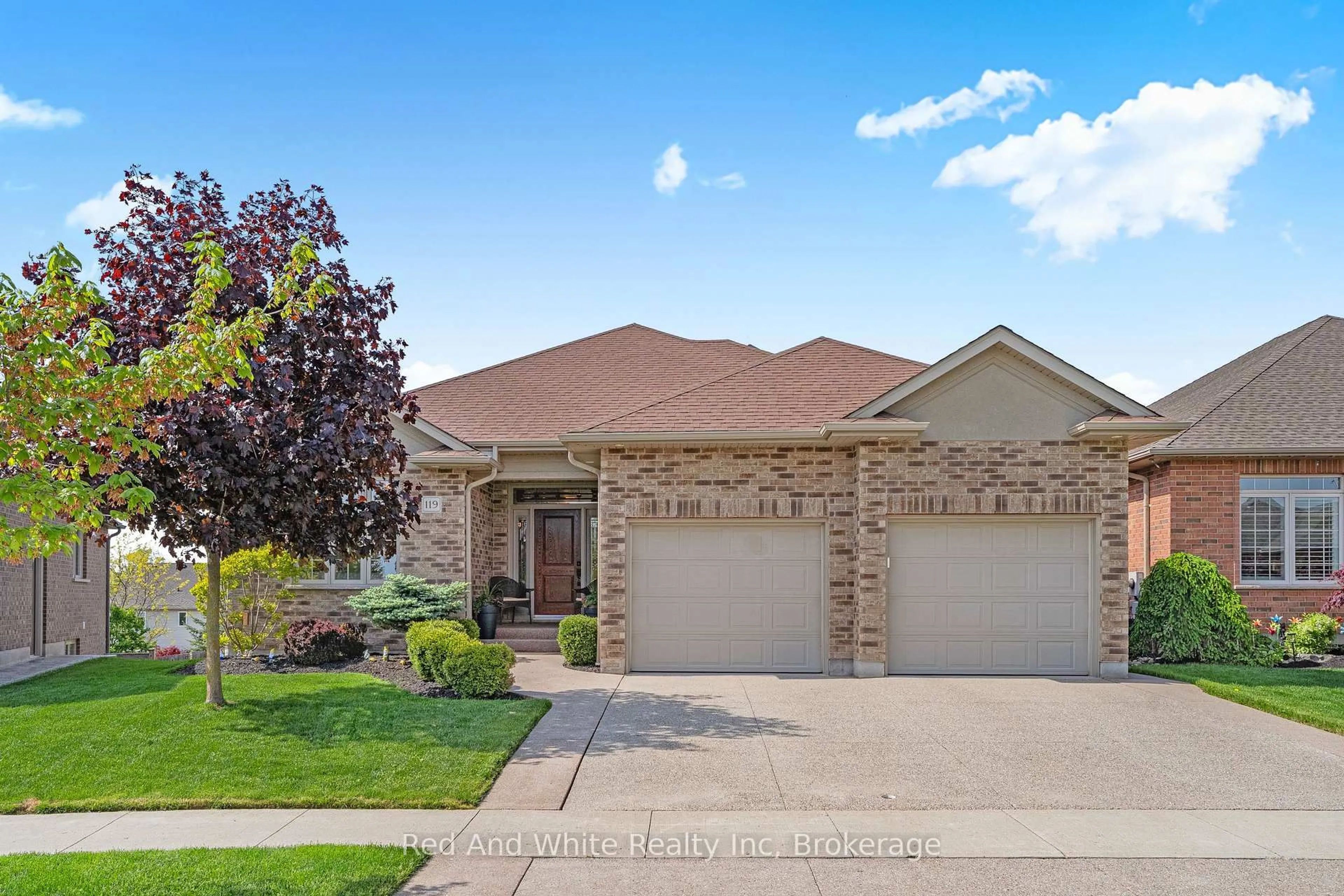 Home with brick exterior material, street for 119 Gerber Meadows Dr, Wellesley Ontario N0B 2T0