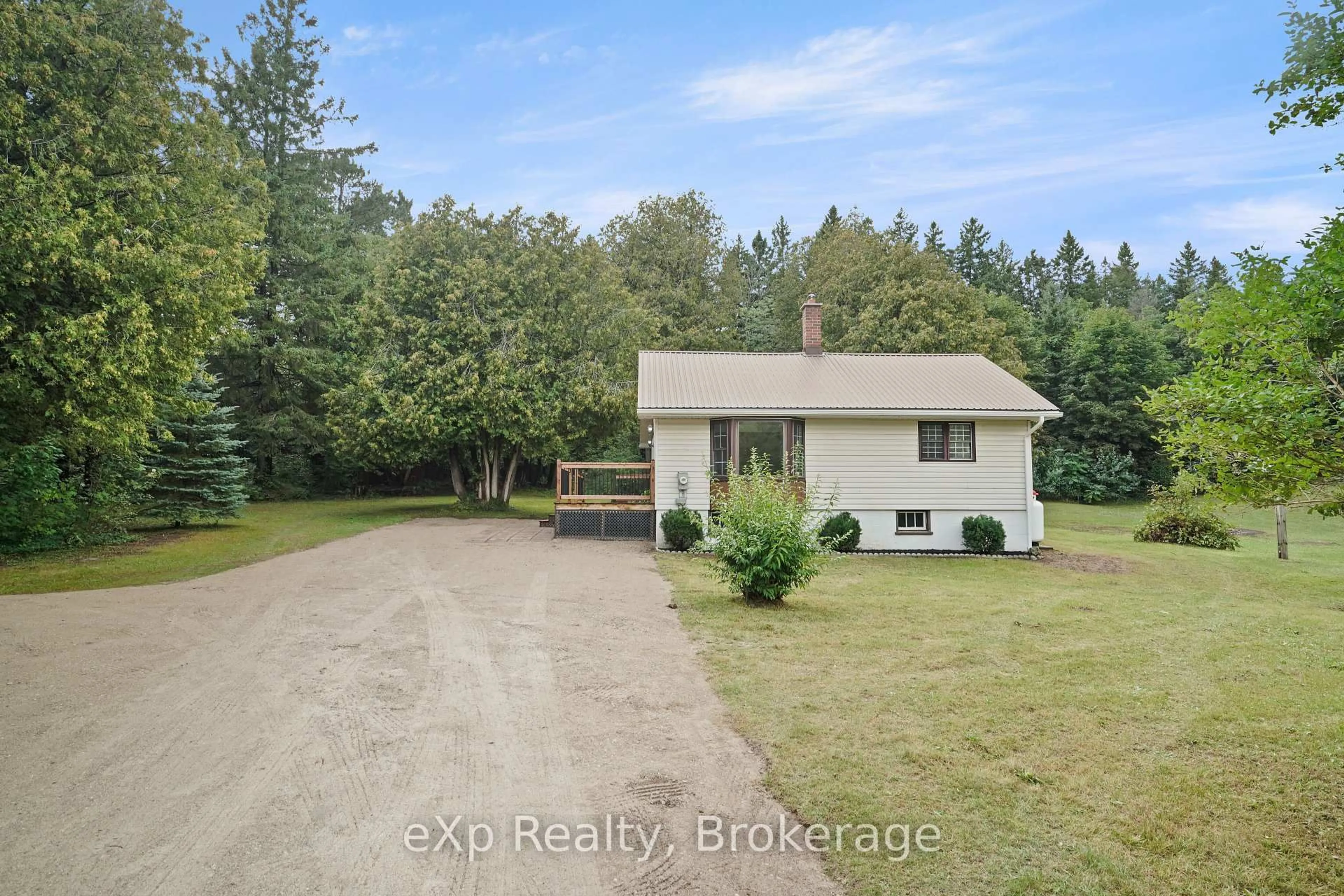 A pic from outside/outdoor area/front of a property/back of a property/a pic from drone, water/lake/river/ocean view for 83761 Brussels Line, Morris Turnberry Ontario N0G 1H0