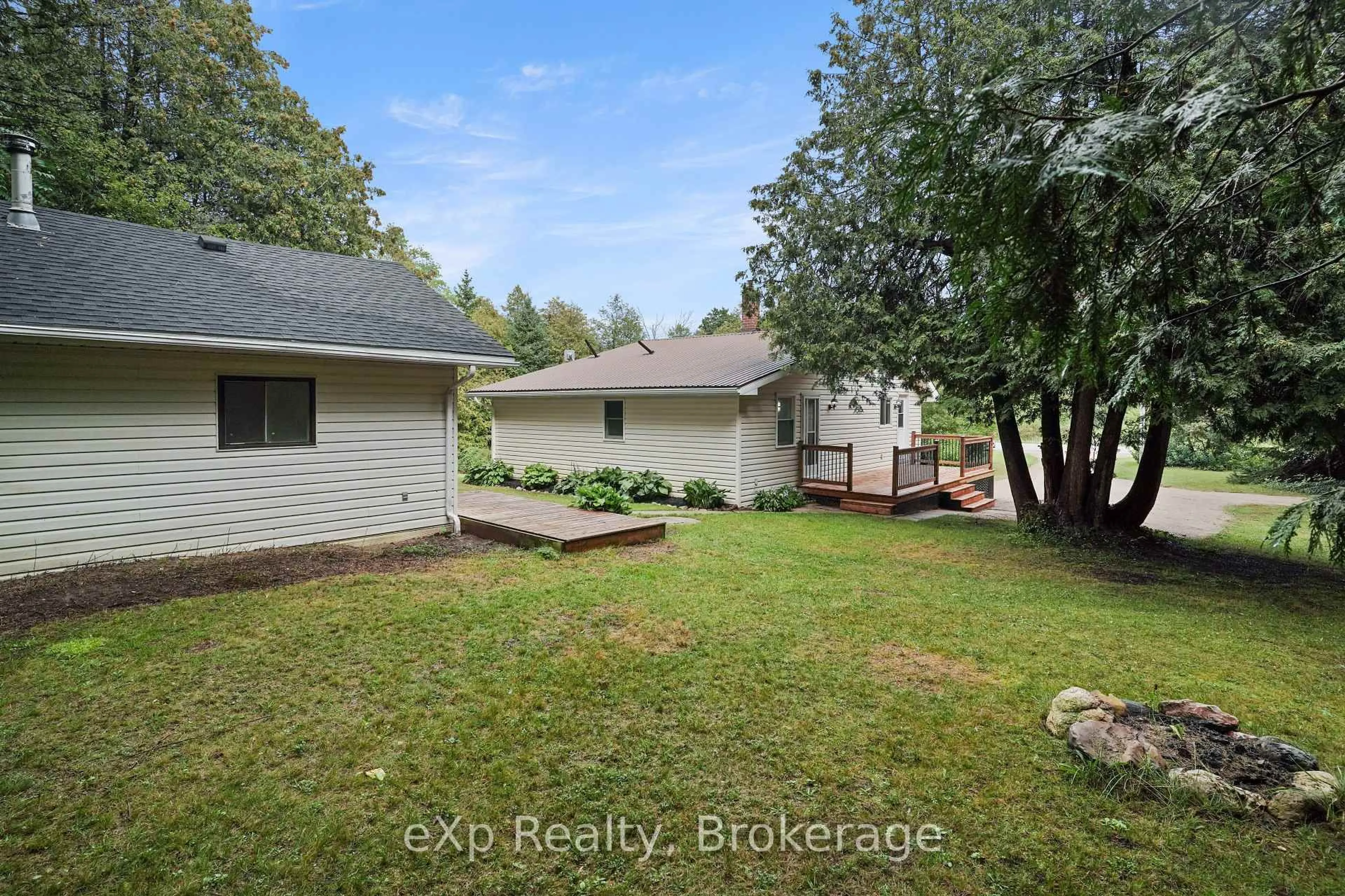 A pic from outside/outdoor area/front of a property/back of a property/a pic from drone, water/lake/river/ocean view for 83761 Brussels Line, Morris Turnberry Ontario N0G 1H0
