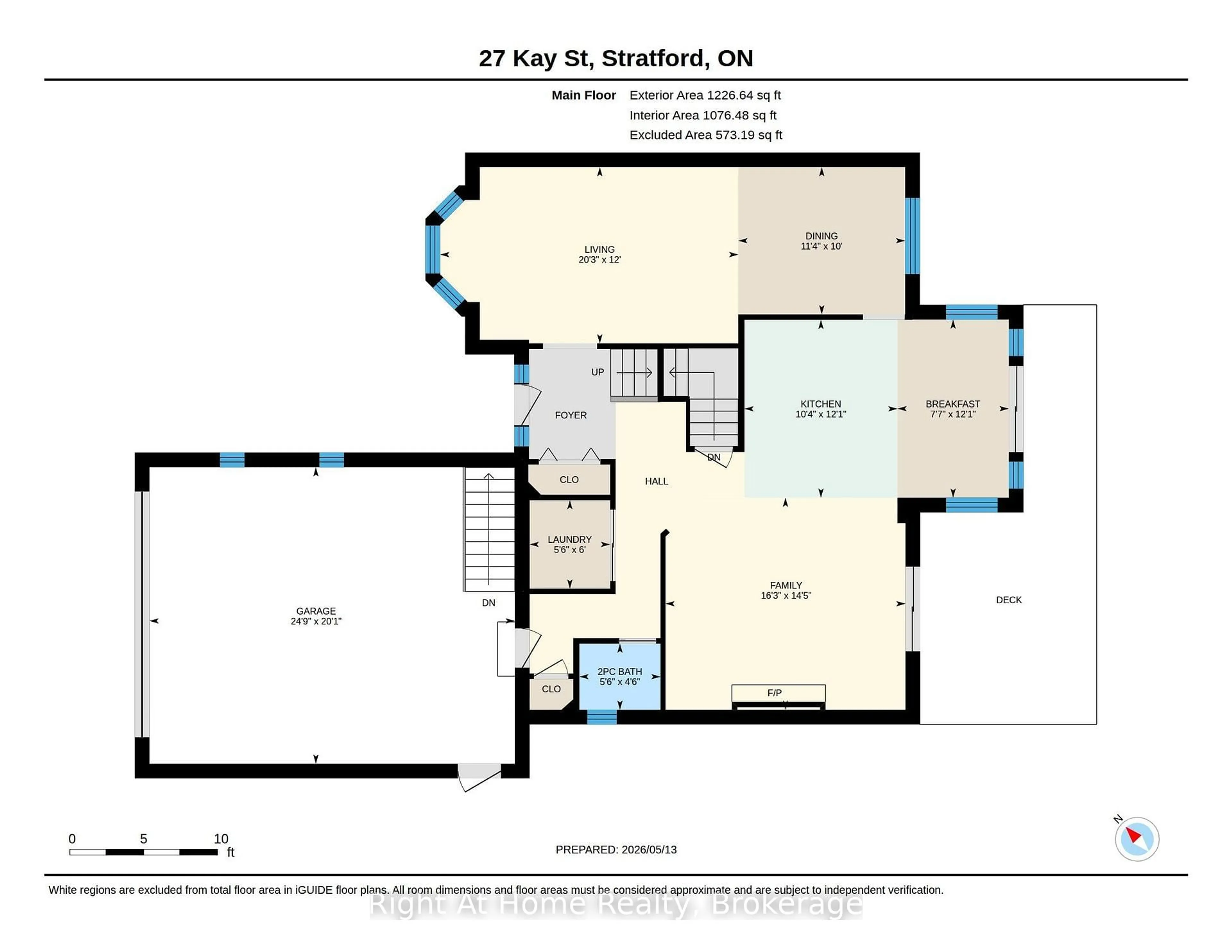 Floor plan for 27 Kay St, Stratford Ontario N5A 7R7