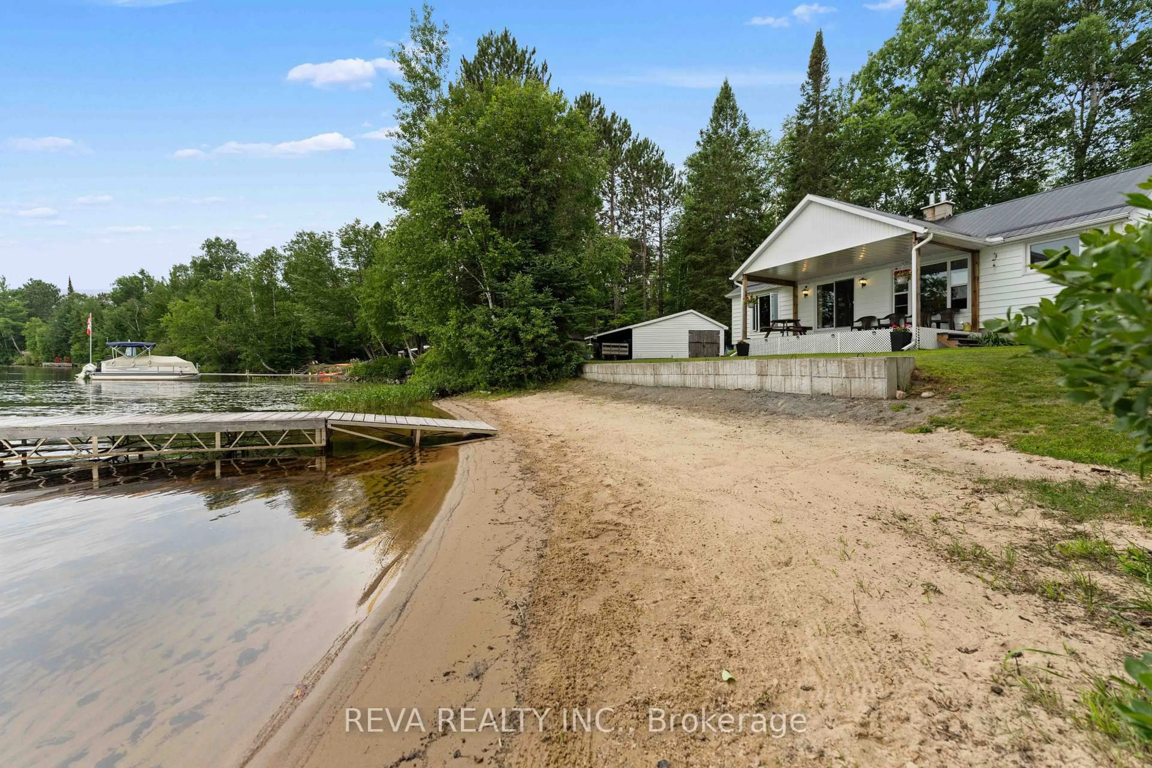 A pic from outside/outdoor area/front of a property/back of a property/a pic from drone, water/lake/river/ocean view for 146 Centre Rd, Maynooth Ontario K0L 2K0