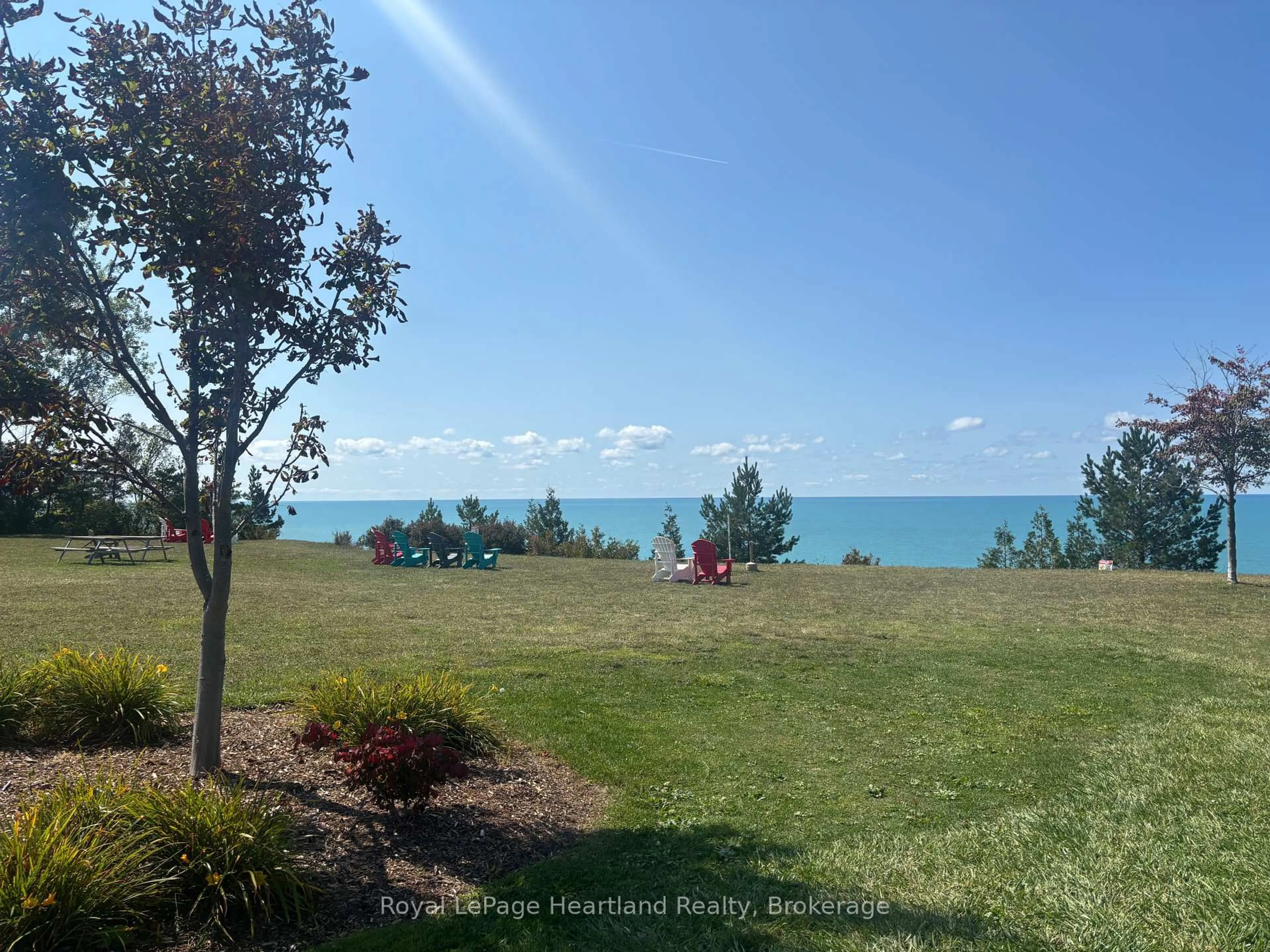 A pic from outside/outdoor area/front of a property/back of a property/a pic from drone, water/lake/river/ocean view for 12 Windward Way, Ashfield-Colborne-Wawanosh Ontario N7A 0C6