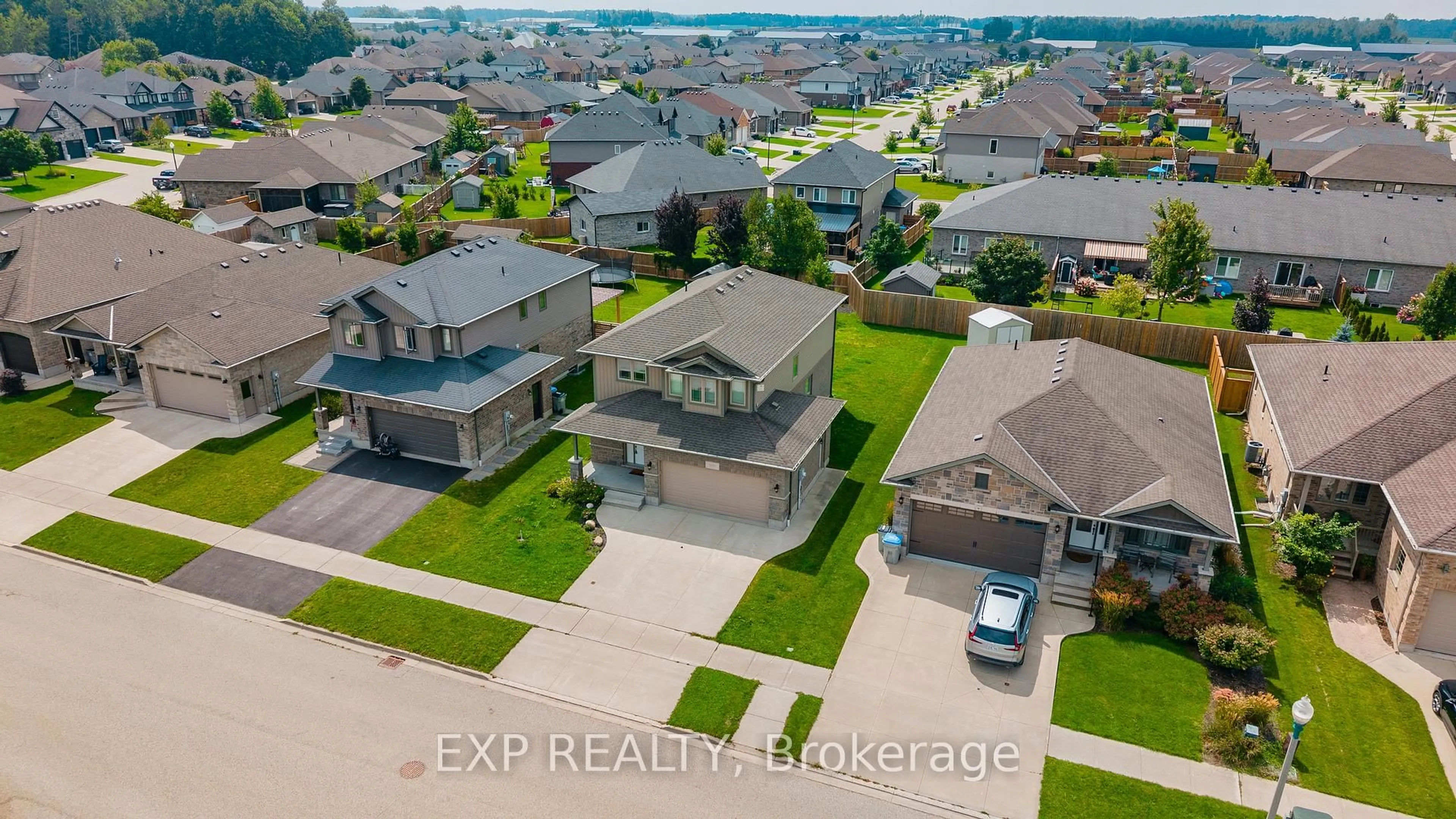 A pic from outside/outdoor area/front of a property/back of a property/a pic from drone, street for 300 Hutton St, North Perth Ontario N4W 0C1
