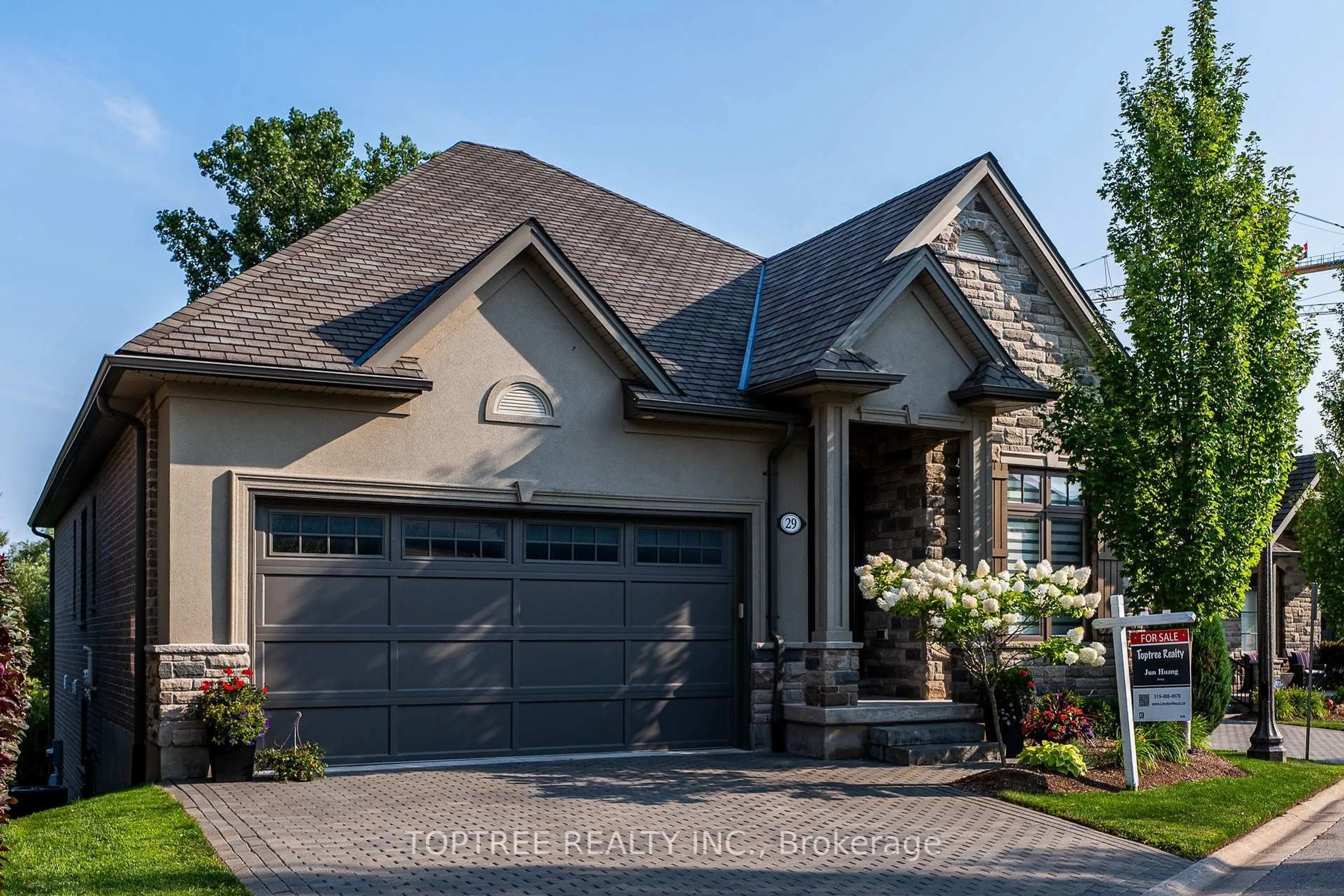 Home with brick exterior material, street for 2290 Torrey Pines Way #29, London North Ontario N6G 0N9