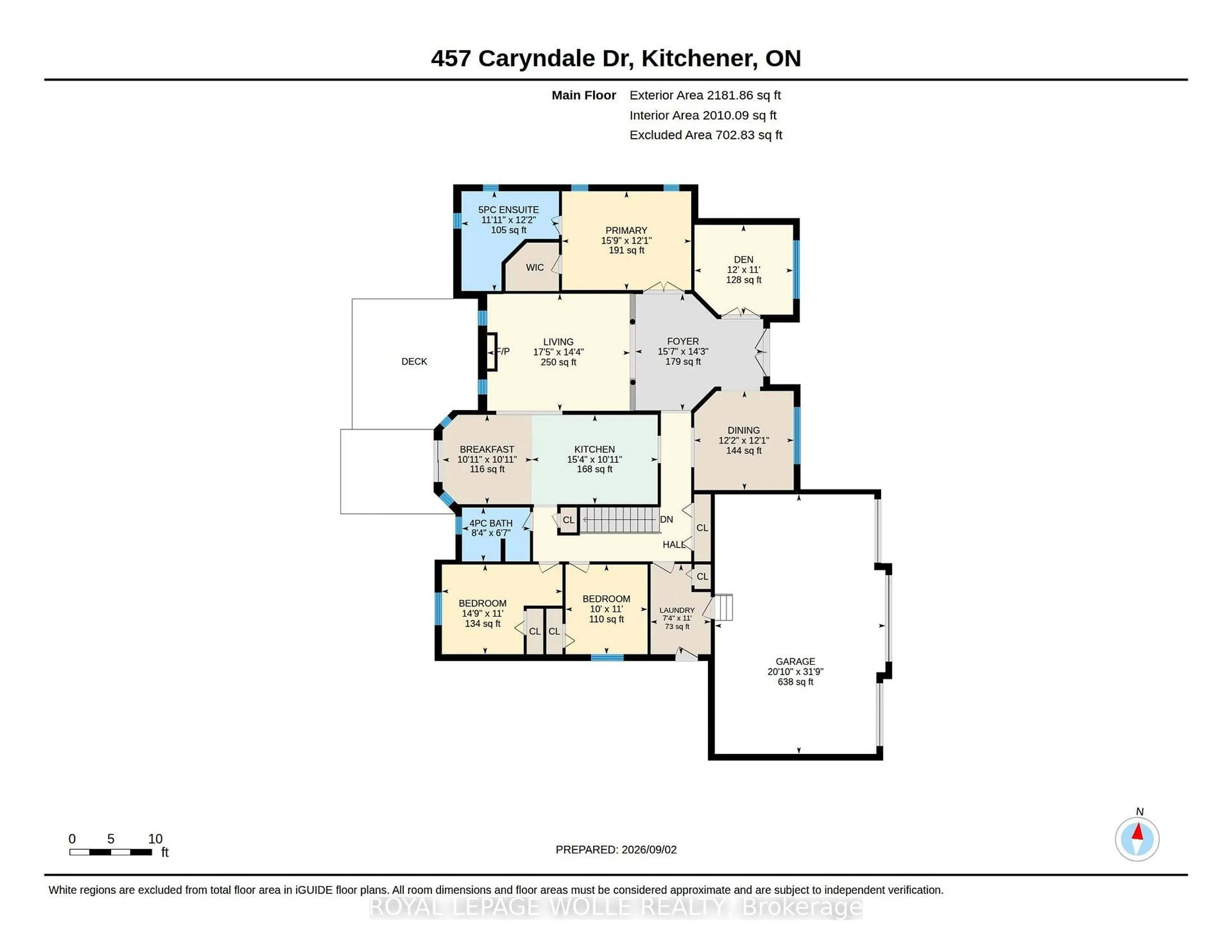 Floor plan for 457 Caryndale Dr, Kitchener Ontario N2R 1J7