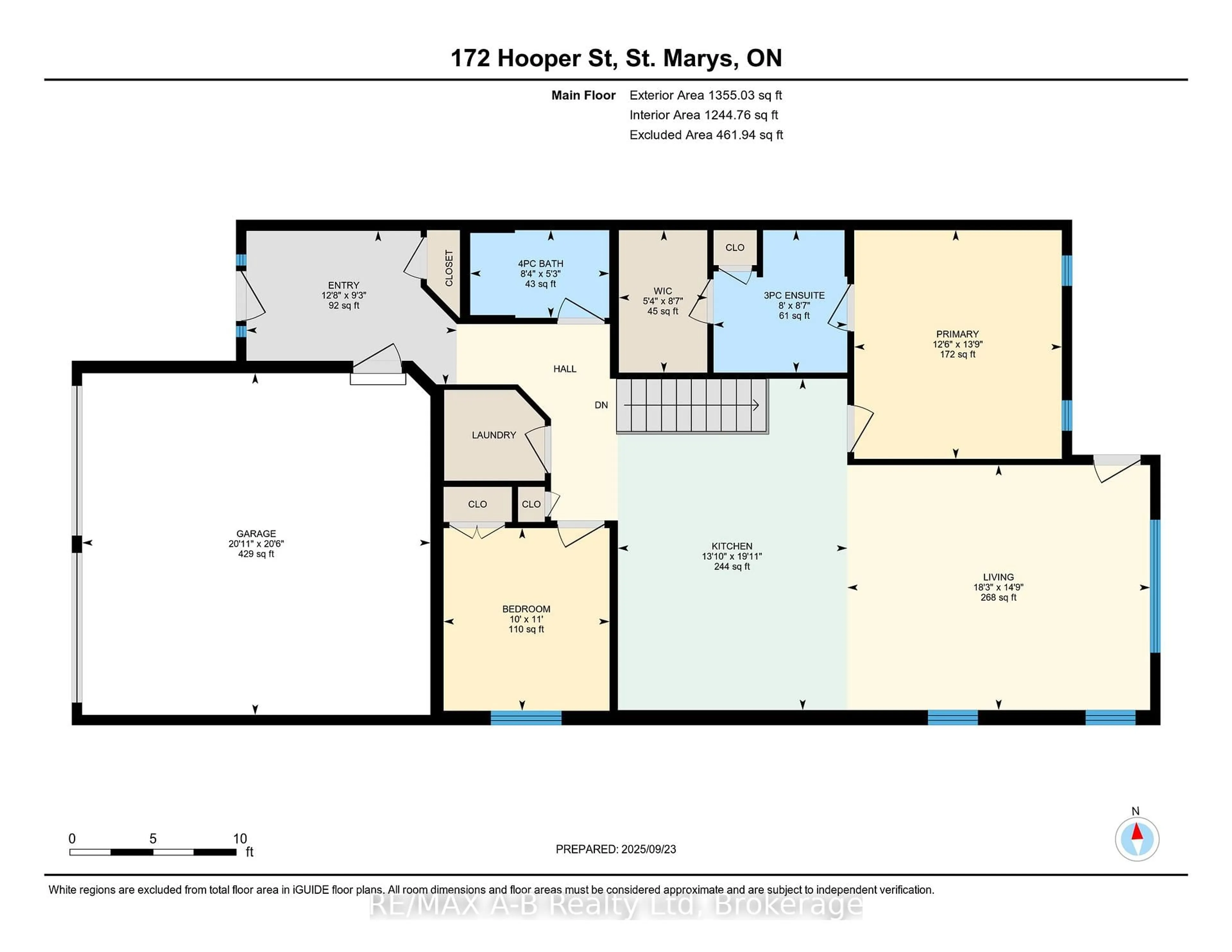 Floor plan for 172 Hooper St, St. Marys Ontario N4X 0C1