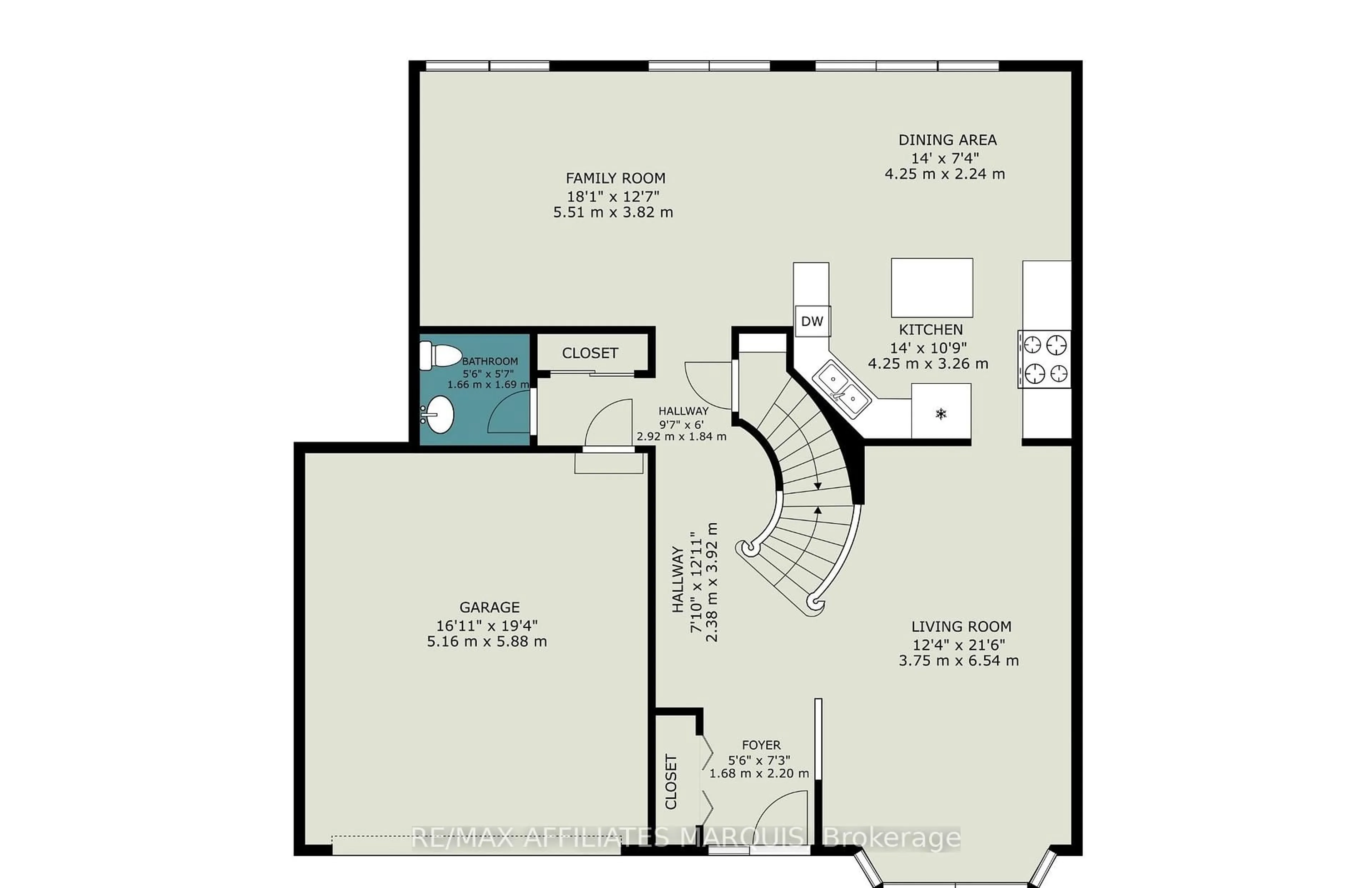 Floor plan for 218 Annapolis Circ, Ottawa Ontario K1V 1Y9