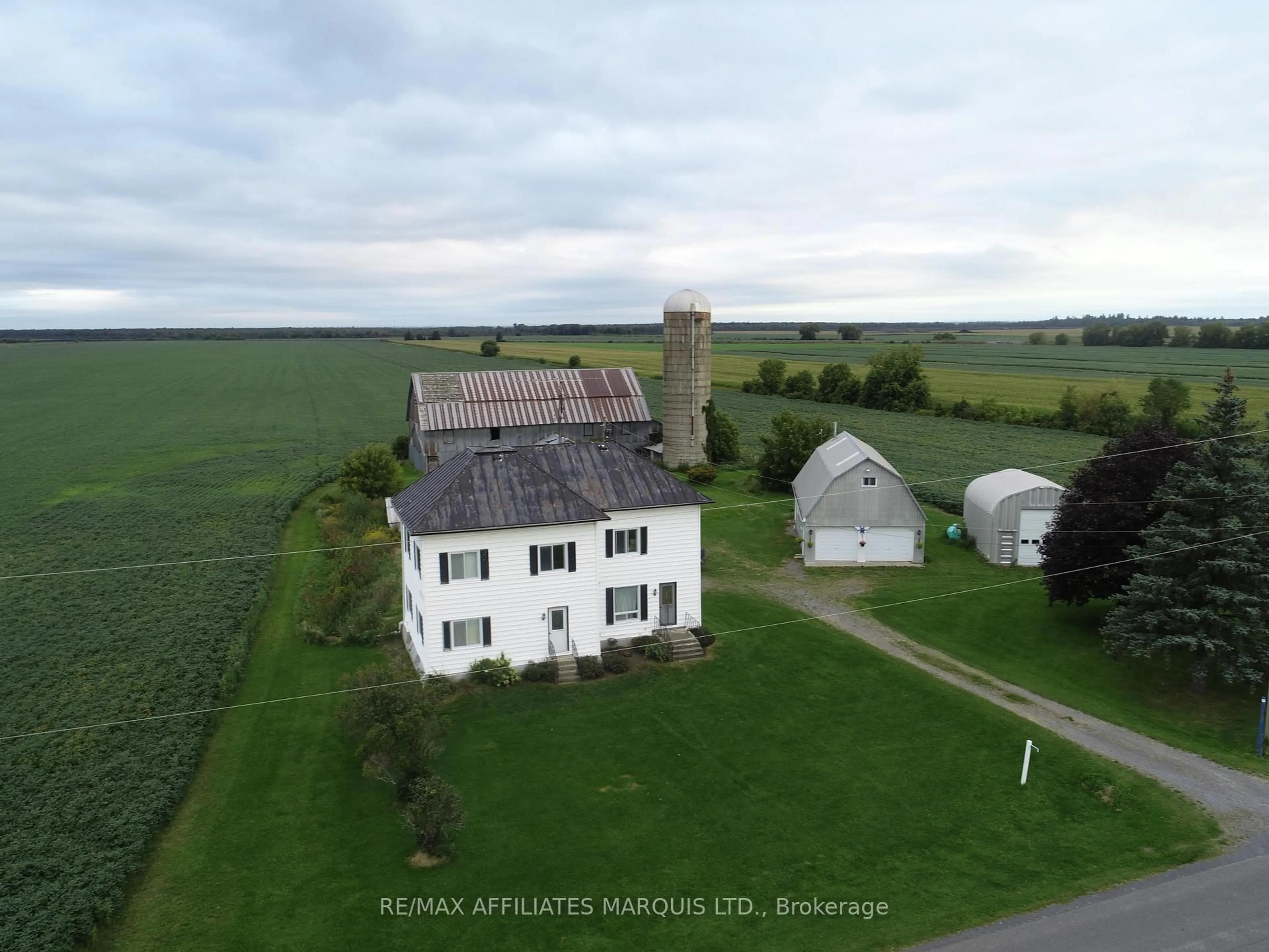 A pic from outside/outdoor area/front of a property/back of a property/a pic from drone, building for 16767 Eighth Rd, North Stormont Ontario K0C 1W0