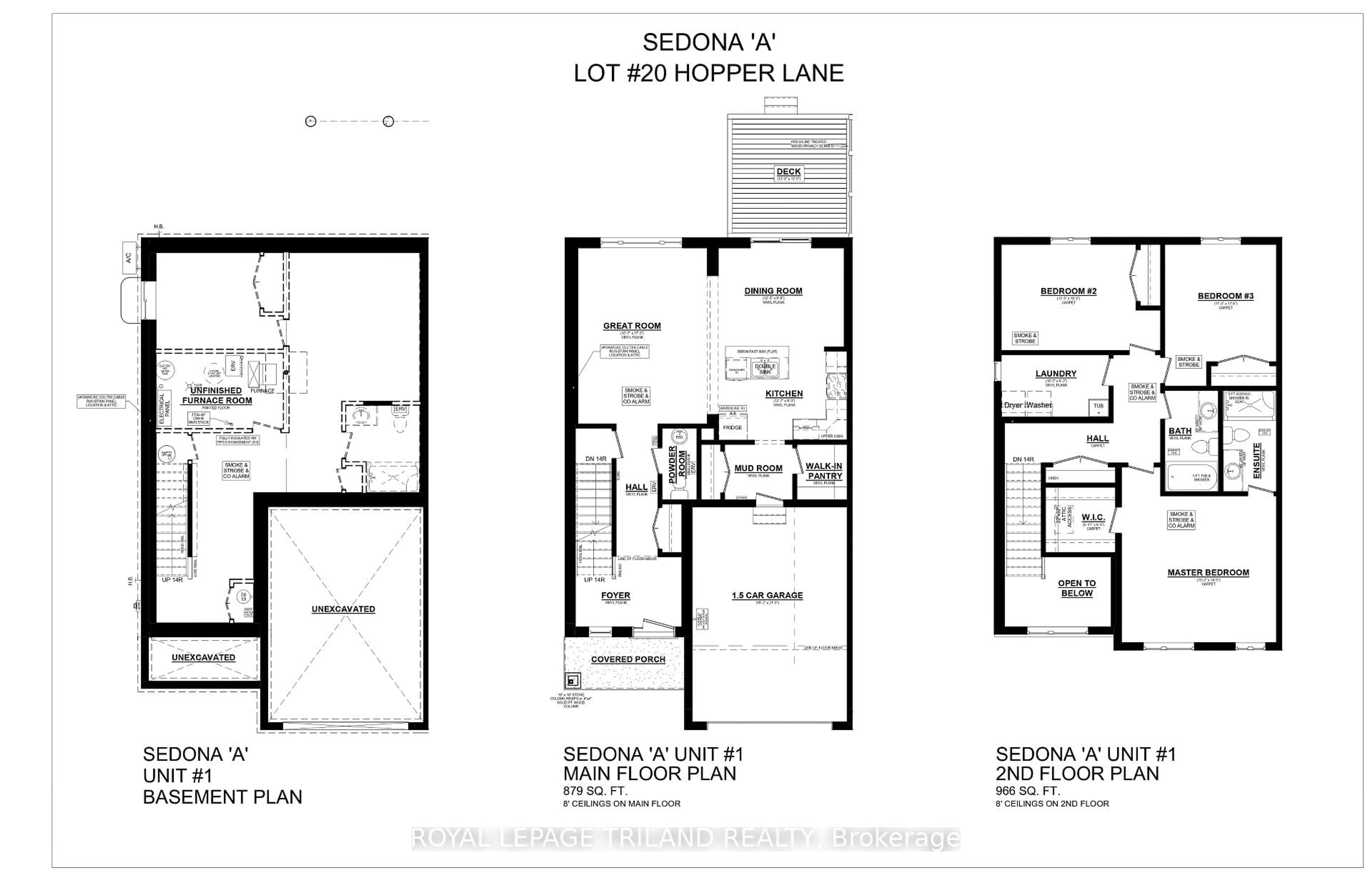 Floor plan for 14 Hopper Lane, St. Thomas Ontario N5R 0S2