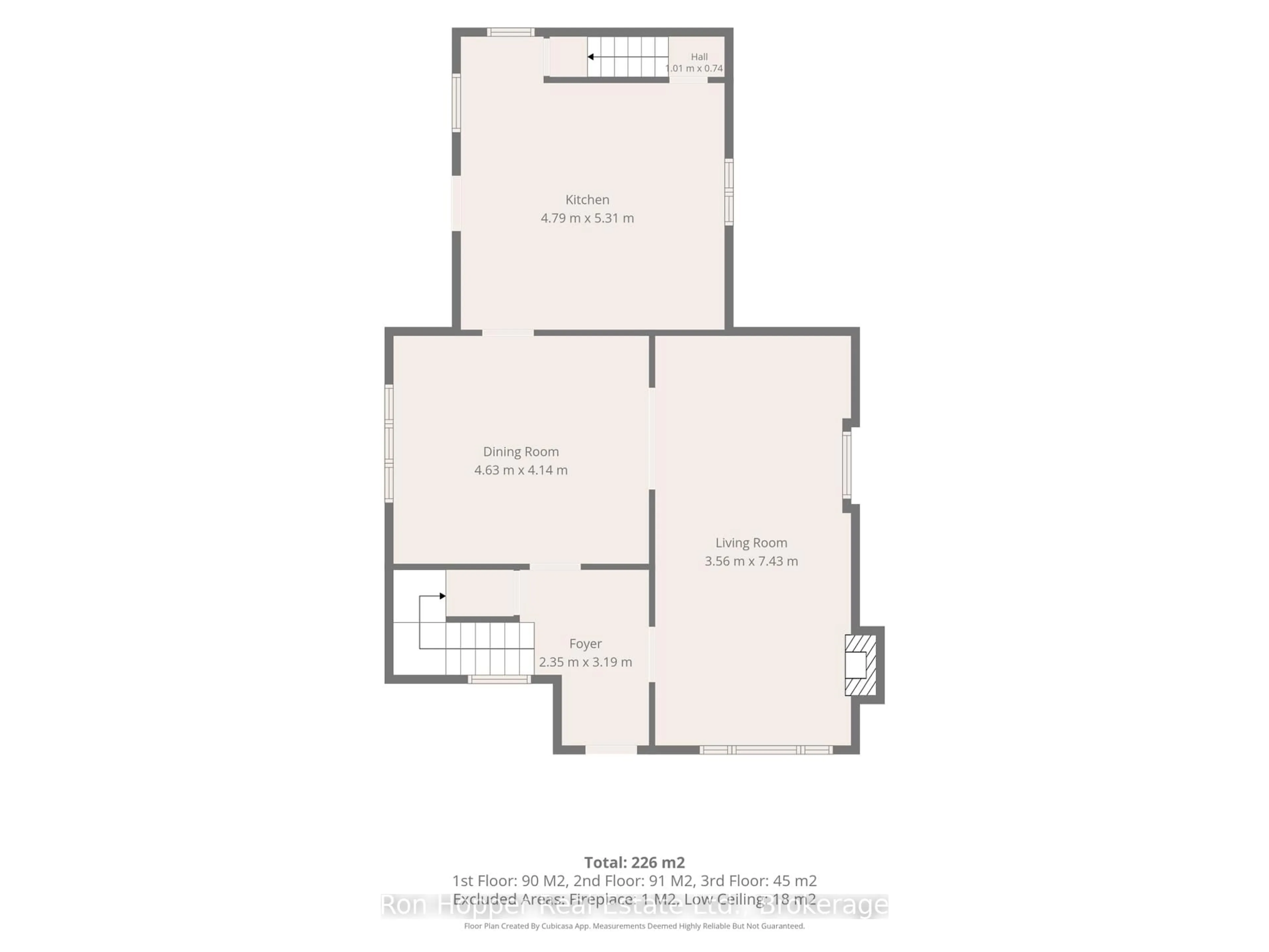 Floor plan for 1358 4th Ave, Owen Sound Ontario N4K 4X1
