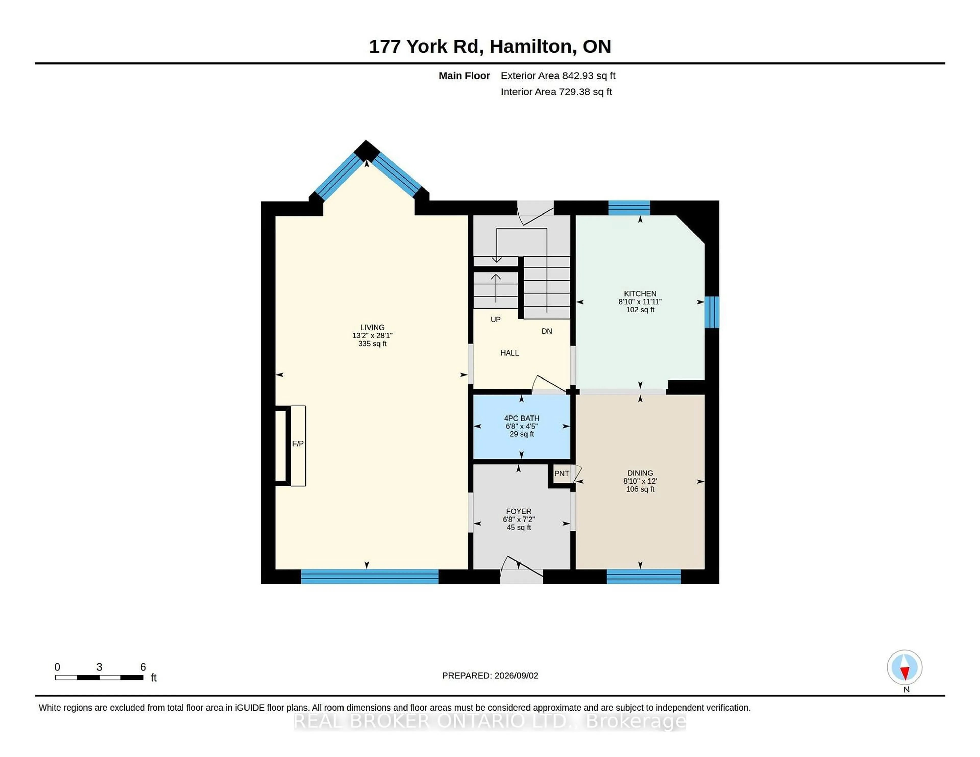 Floor plan for 177 York Rd, Hamilton Ontario L9H 1M8