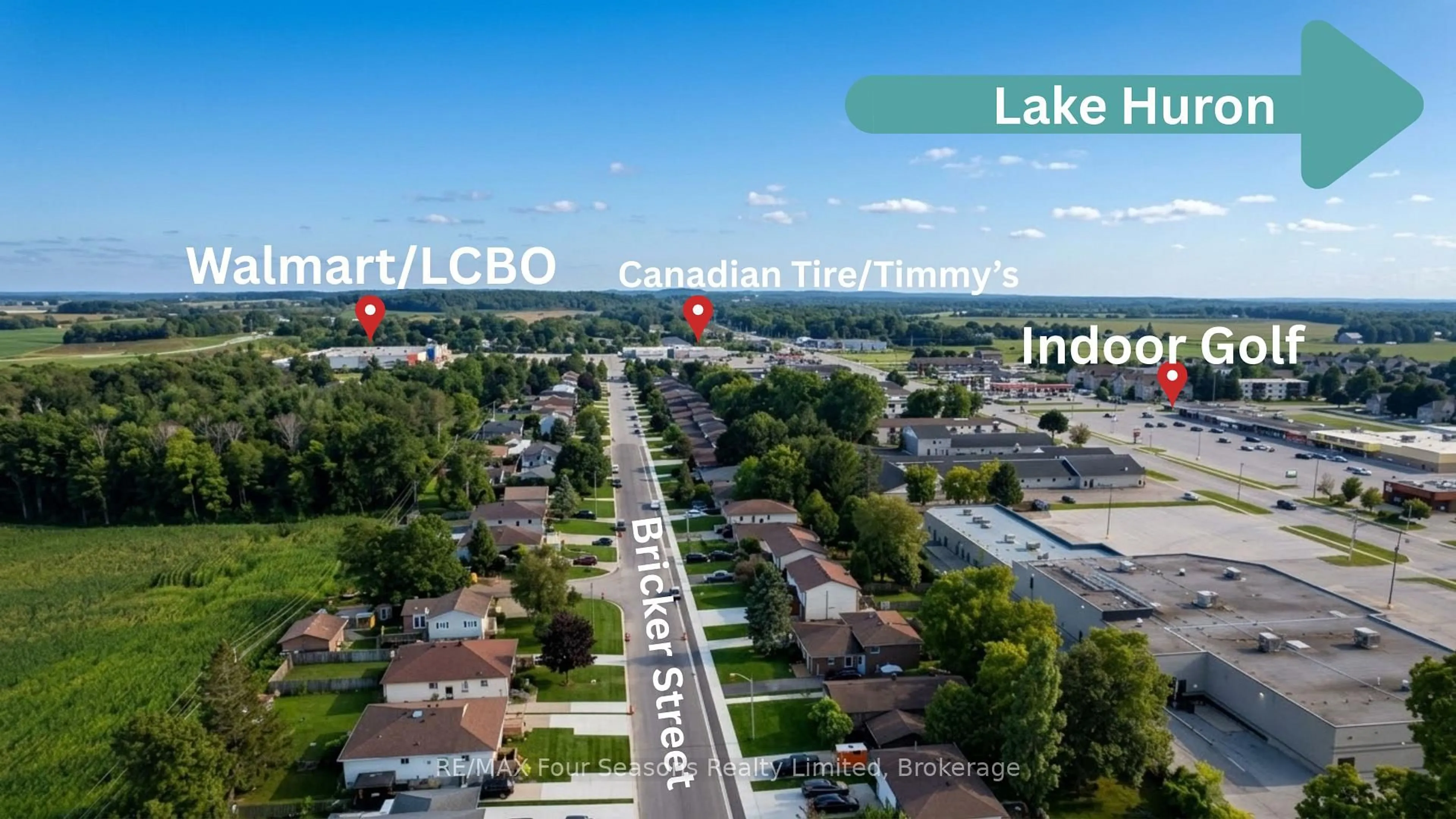 A pic from outside/outdoor area/front of a property/back of a property/a pic from drone, water/lake/river/ocean view for 317 Bricker St, Saugeen Shores Ontario N0H 2C1