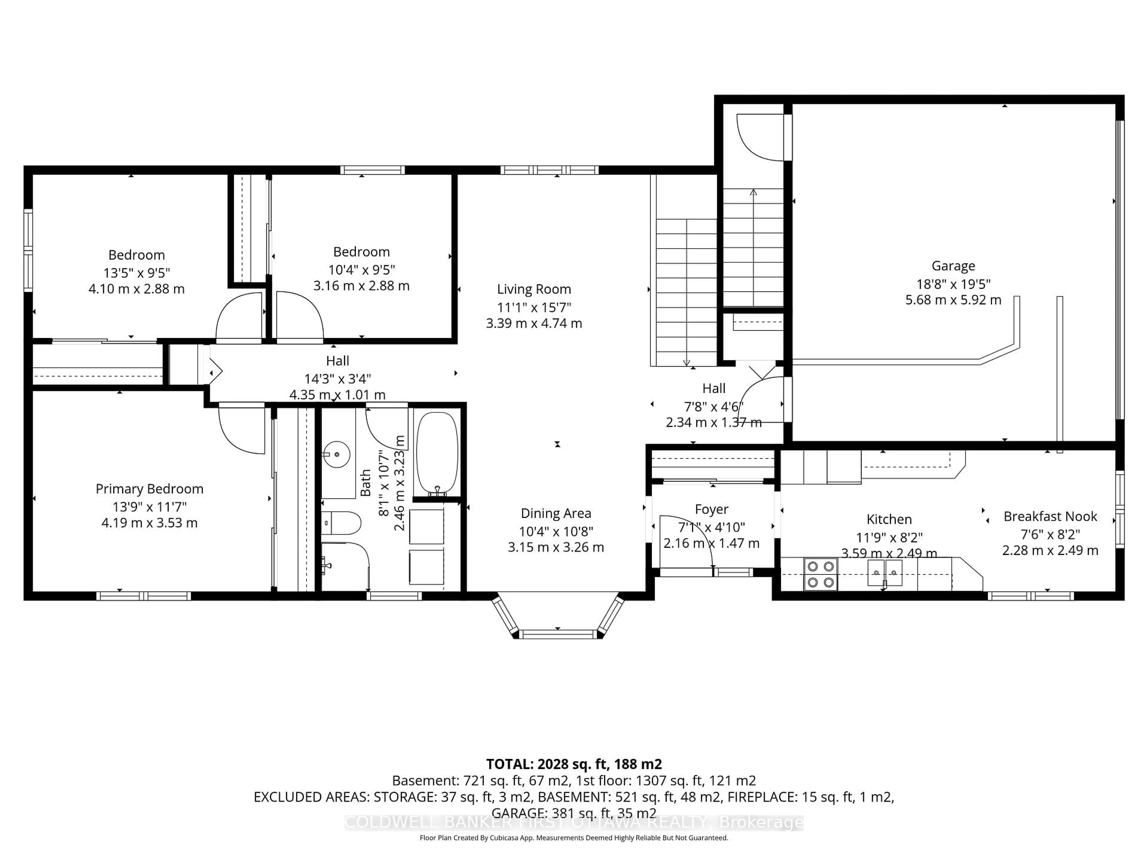 Floor plan for 1170 Ambercrest St, Ottawa Ontario K1J 1B2