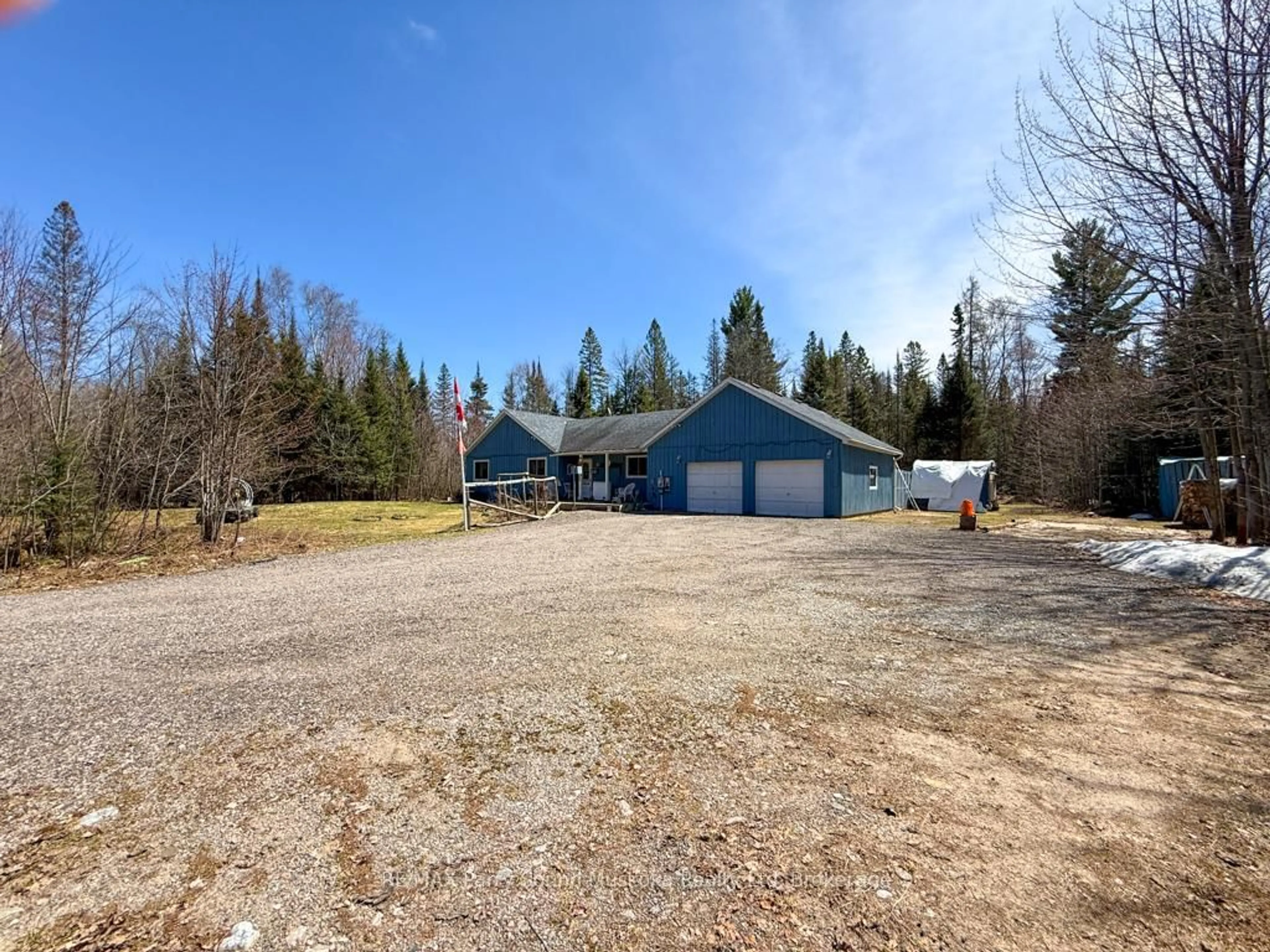 A pic from outside/outdoor area/front of a property/back of a property/a pic from drone, unknown for 1819 Machar Strong Boundary Rd, Strong Ontario P0A 1Z0