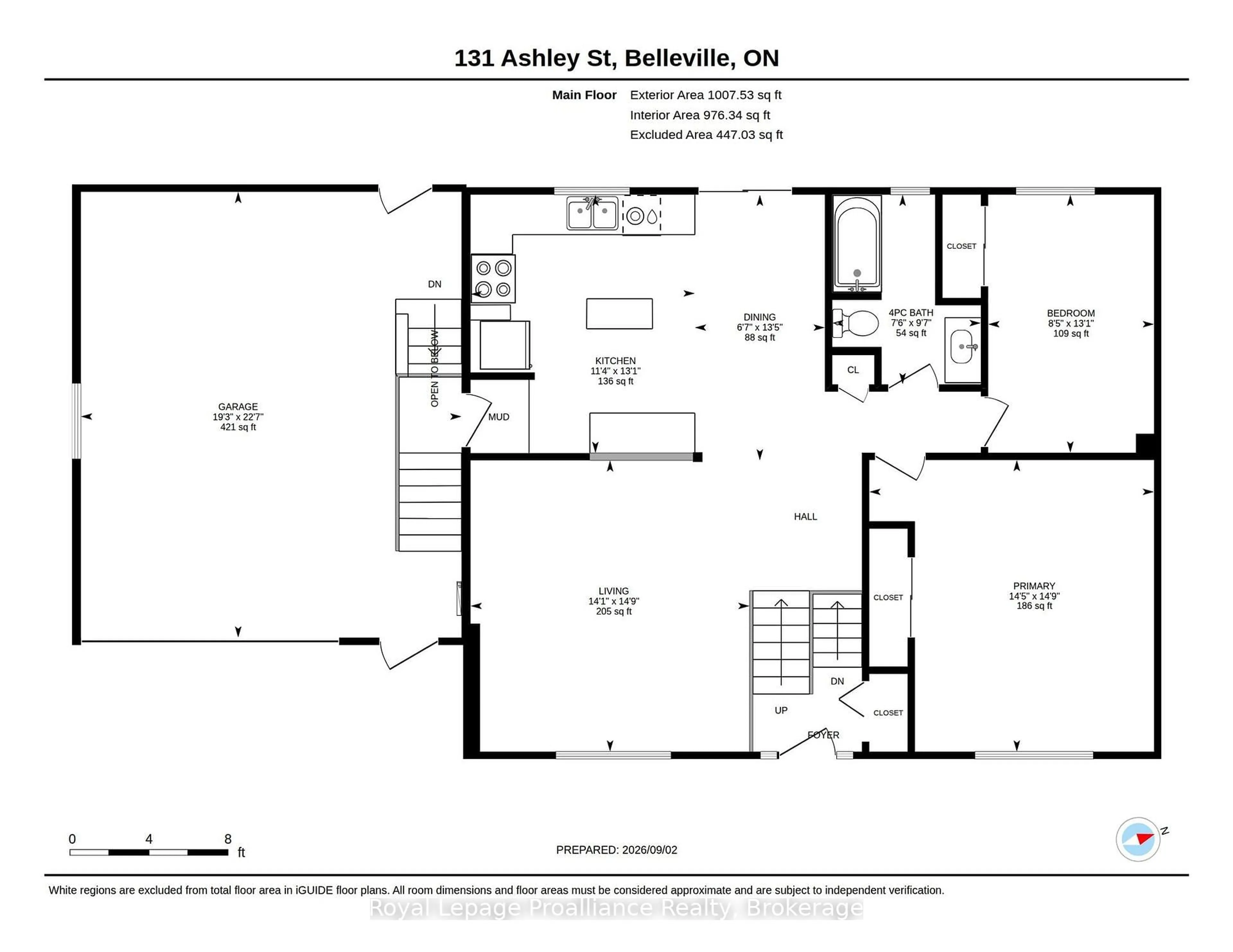 Floor plan for 131 Ashley St, Quinte West Ontario K0K 2B0
