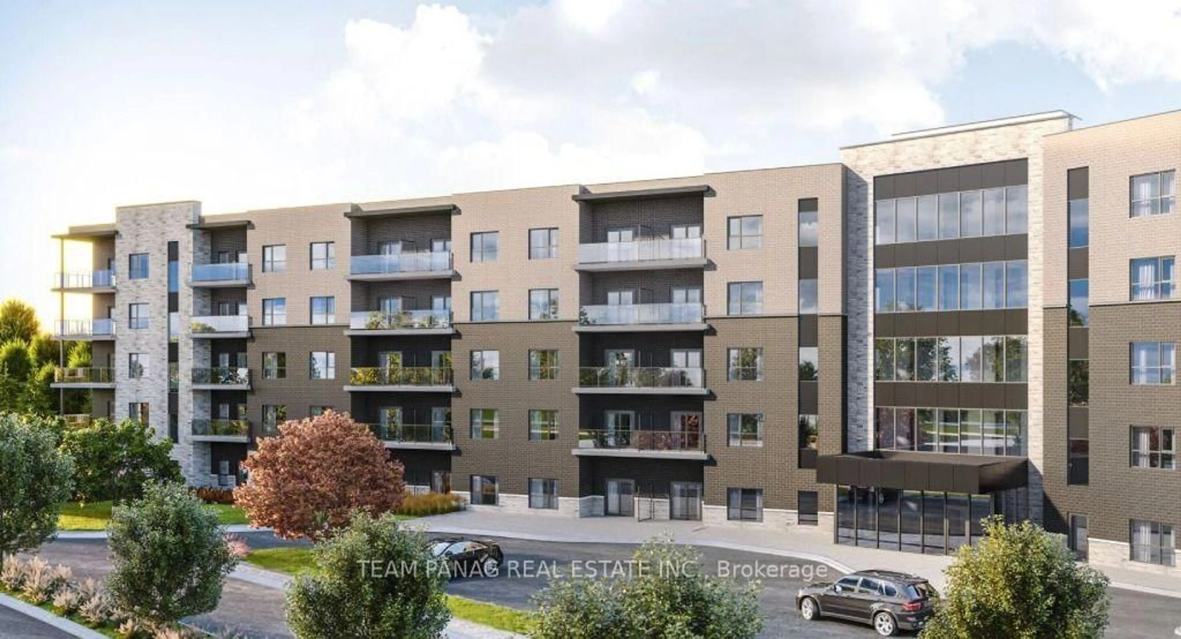 A pic from outside/outdoor area/front of a property/back of a property/a pic from drone, building for 1100 Lackner Pl #315, Kitchener Ontario N2A 0M1